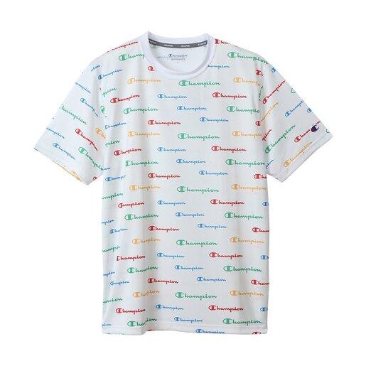 Men's Script Logo Allover Vapor Dry Fast T-Shirt C3-RS304