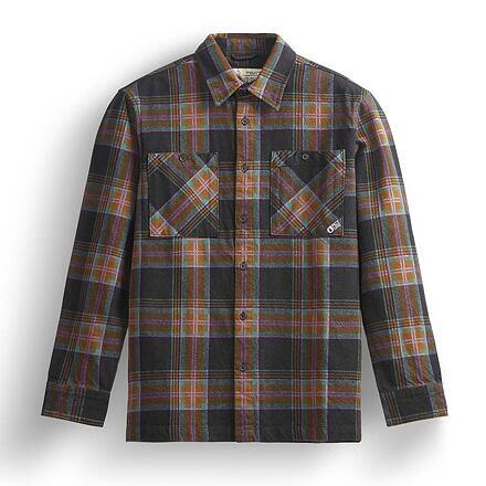 Relowa Chemise de Madera de Fresno a Cuadros de Manga Larga para Hombre 5/6