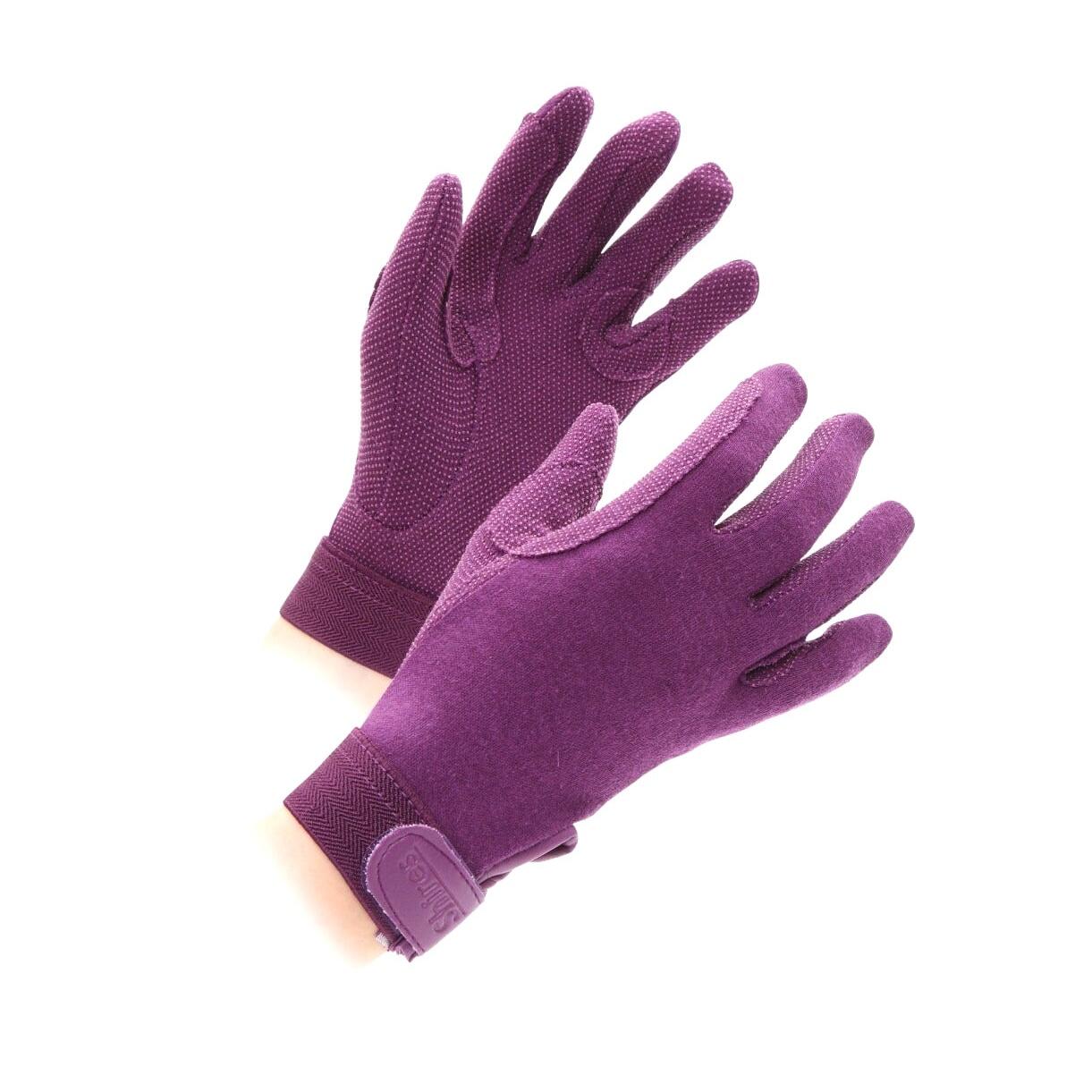 Bambini Guanto 100% Cotone Shires Newbury Viola 3/3
