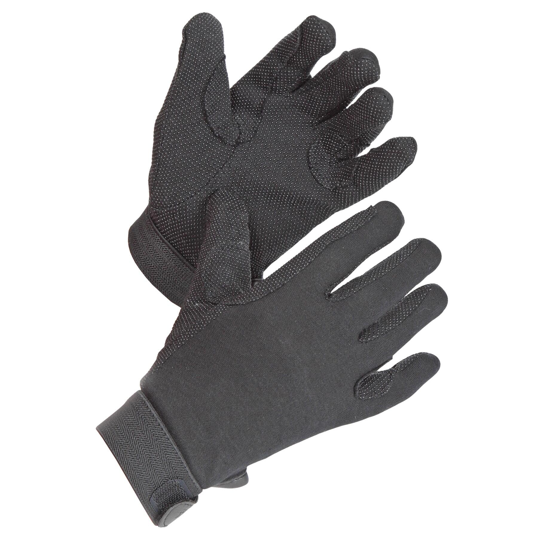 Bambini Guanto 100% Cotone Shires Newbury Nero 3/3