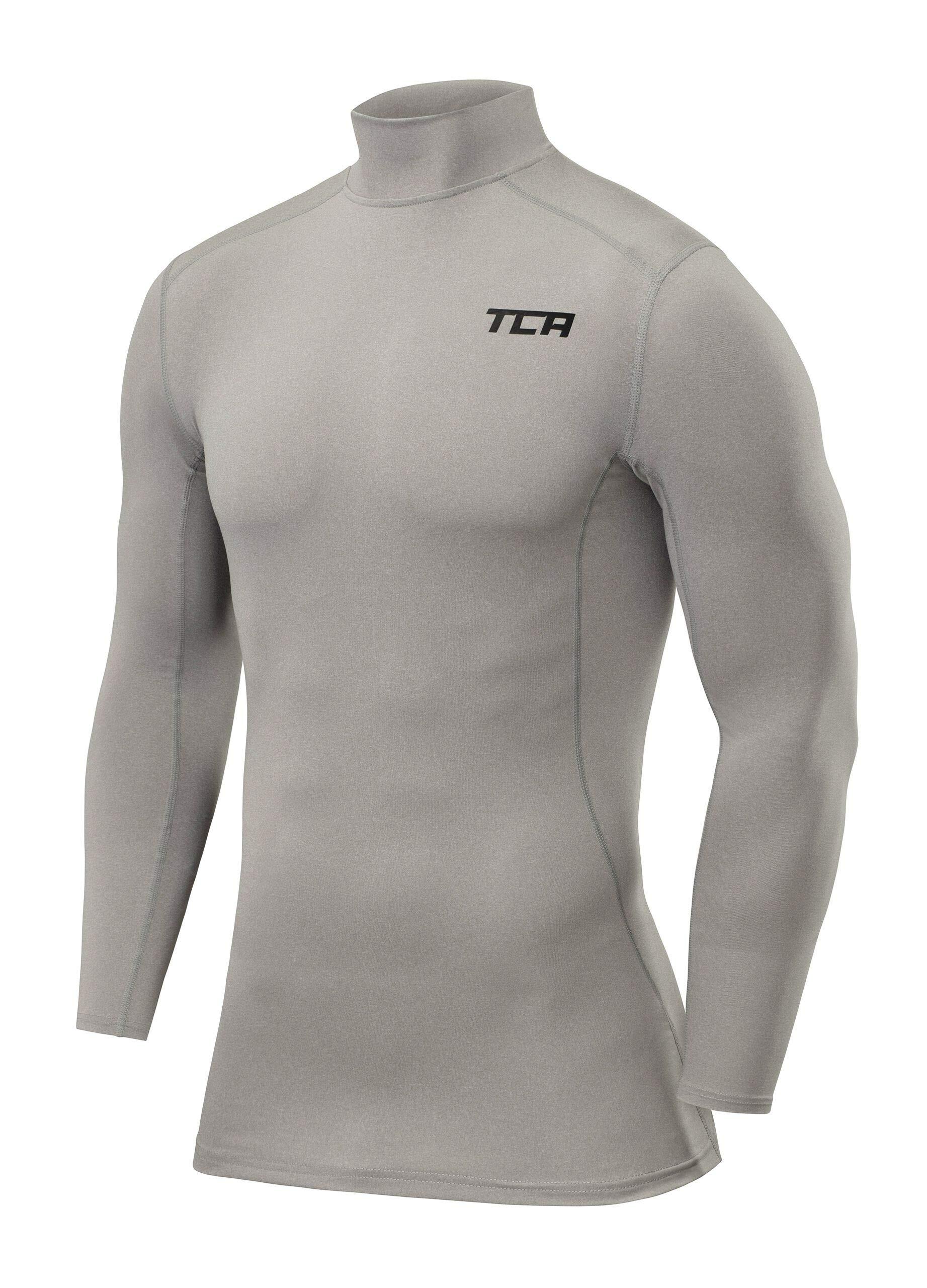 TCA Boys' Pro Performance Baselayer Long Sleeve Mock Neck Top
