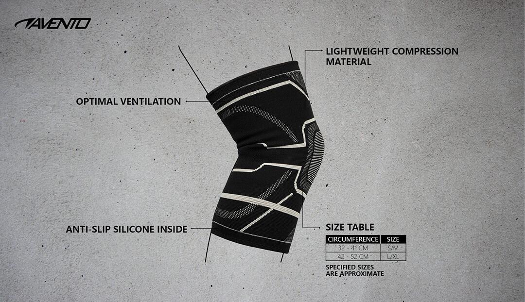 Bandage de compression pour genou - Taille S/M 4/5