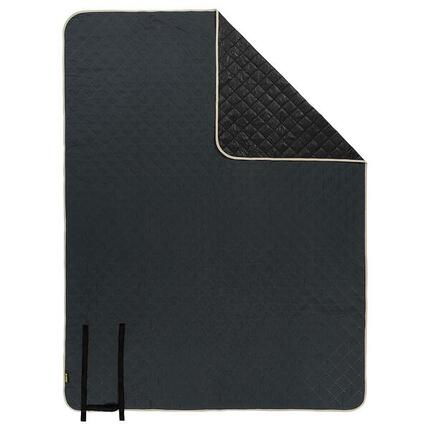 Picknickteppich kariert / Teppich 200x150 cm Anthrazit