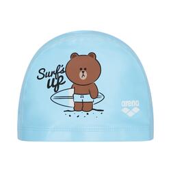 ARENA S21 K LINE FRIENDS 2WAY SILICONE CAP LIGHT BLUE
