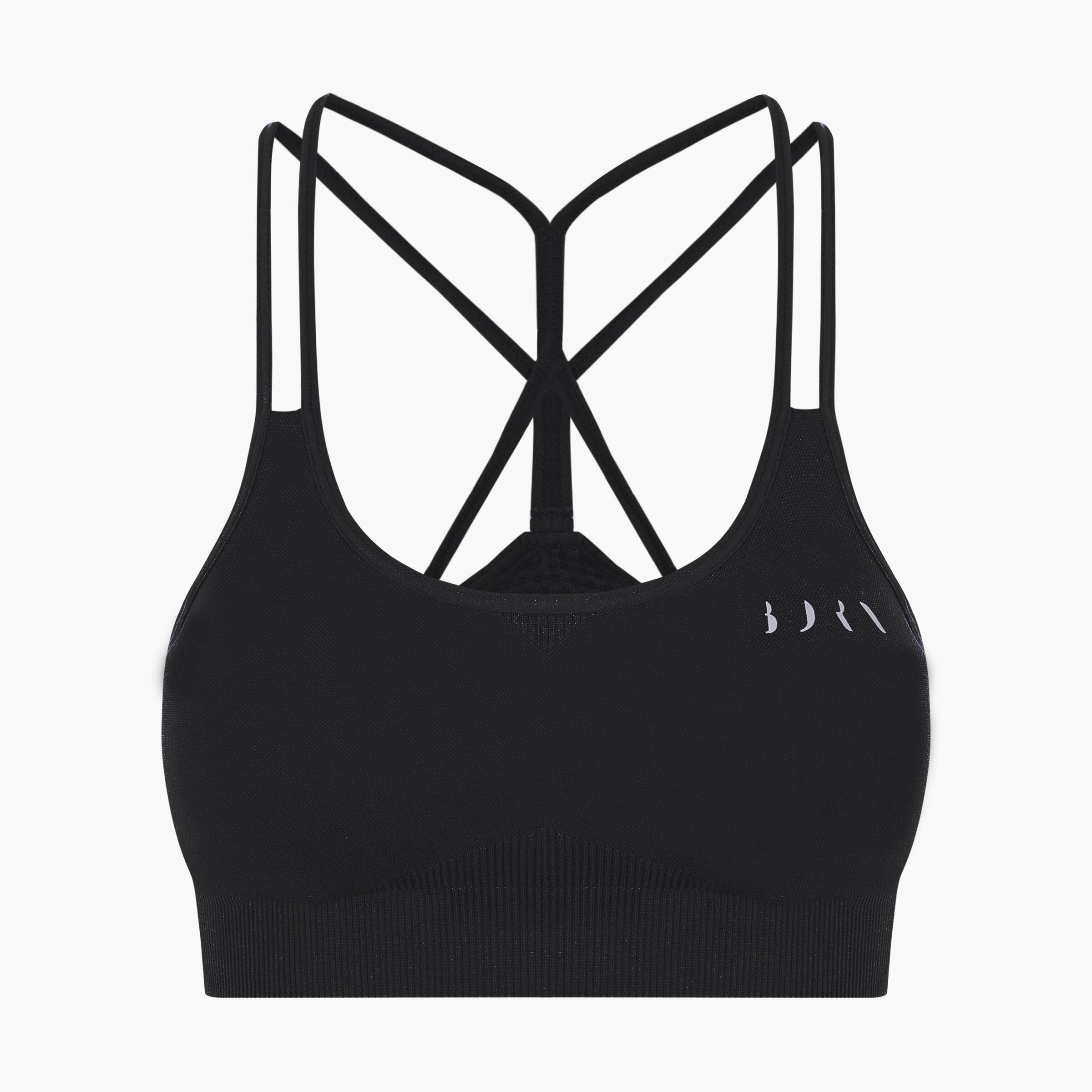 Brassière de sport femme Hatha maintien moyen bretelles coussinets amovibles 7/7
