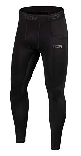TCA Boys' Super Thermal Compression Leggings - Black Stealth