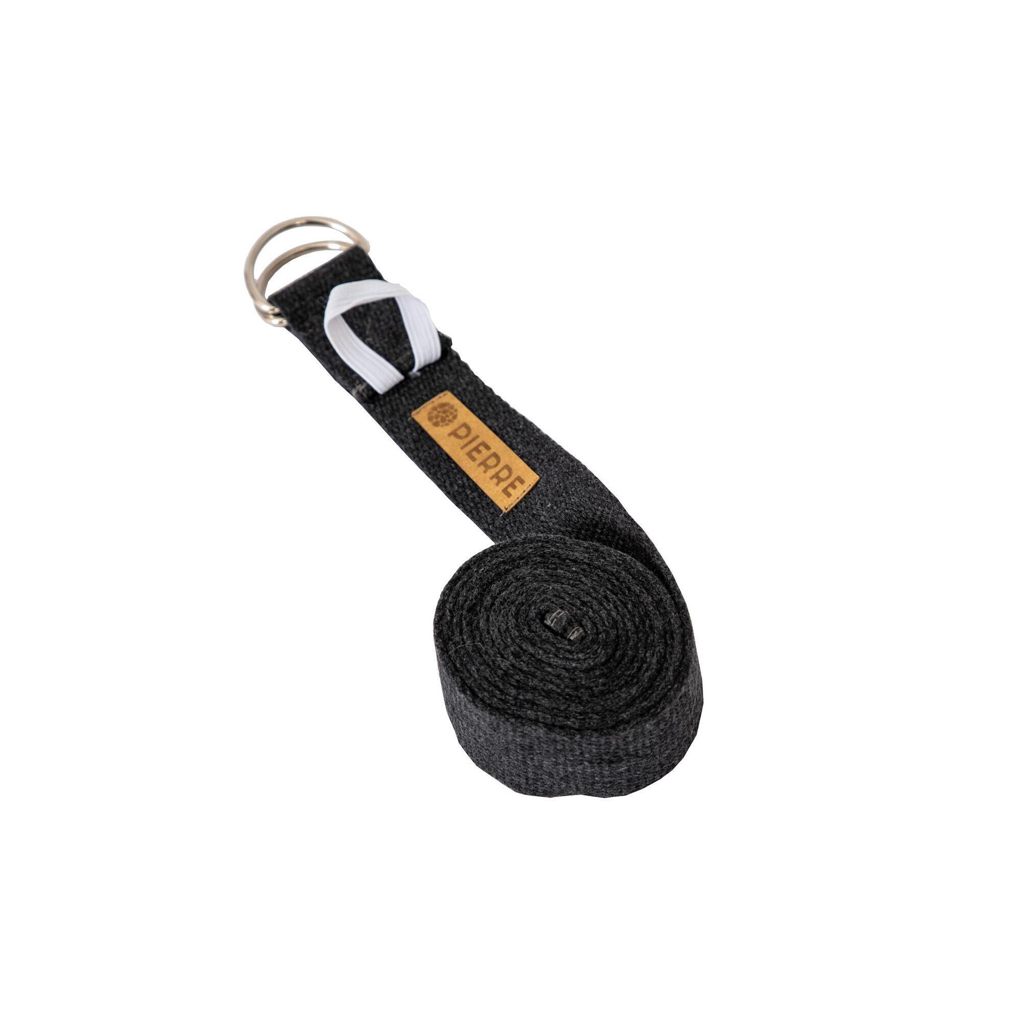 Pierre Sports - Pack De 20 Sangles De Yoga - Coton Recyclé - 250cm De Long - Sangle De Suspension - Gris - Taille Unique - Decathlon