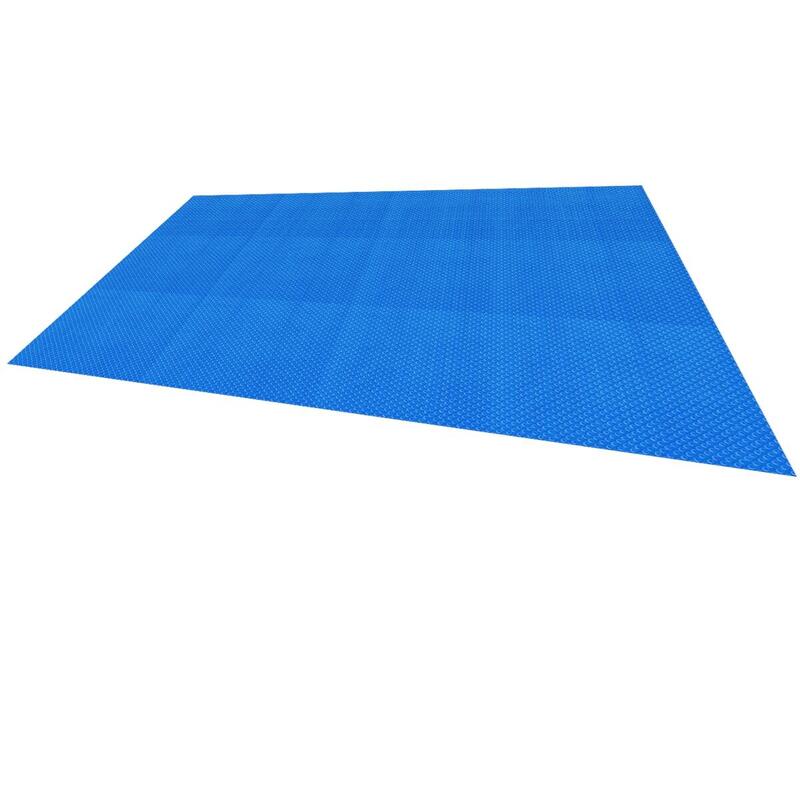 Lámina solar para piscinas - 8x5m - Cuadrática - 400 µm - Blau