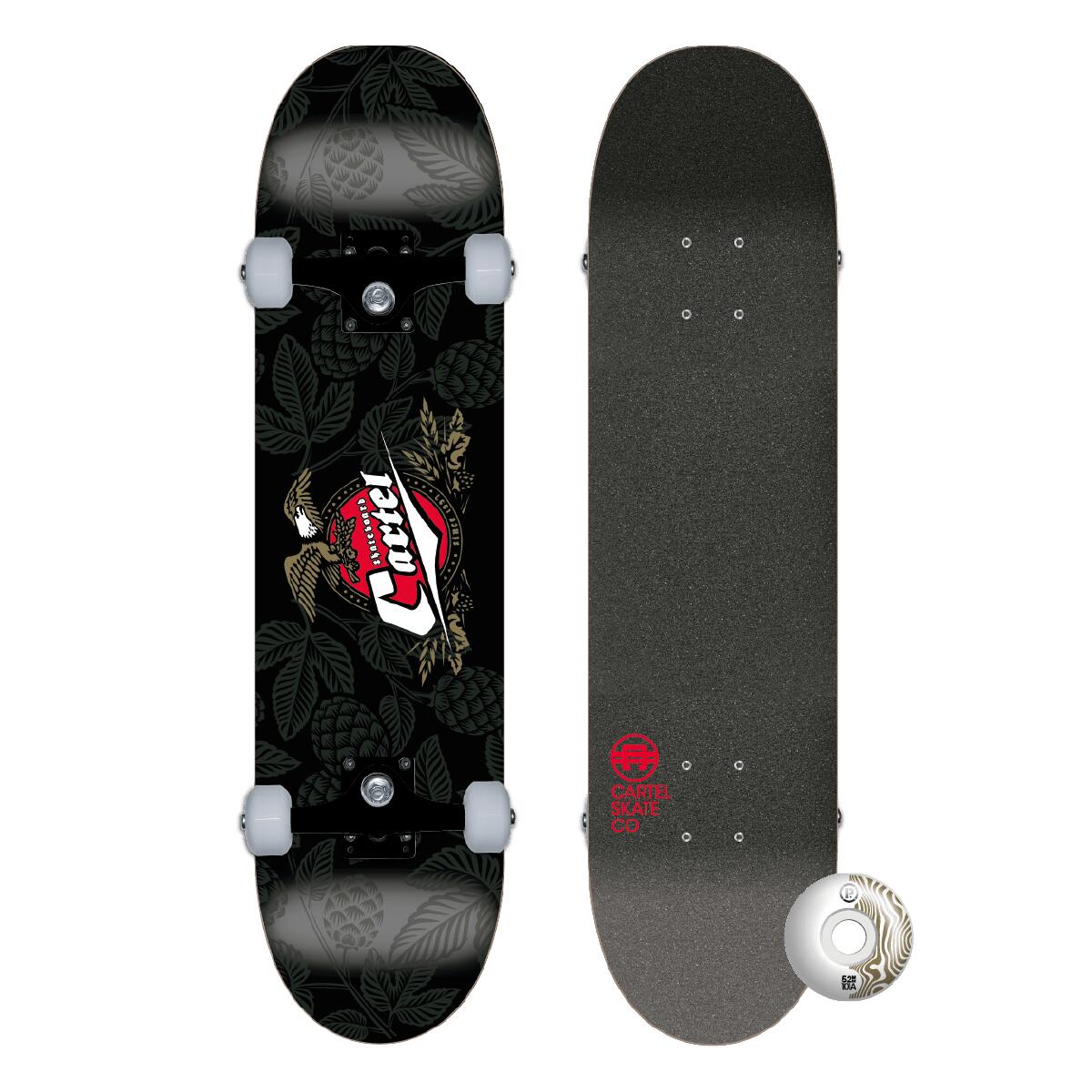 Cartel - Cartiller - Skateboard Complet 8.0 - Skateboard Complet - Noir - 8" - Decathlon
