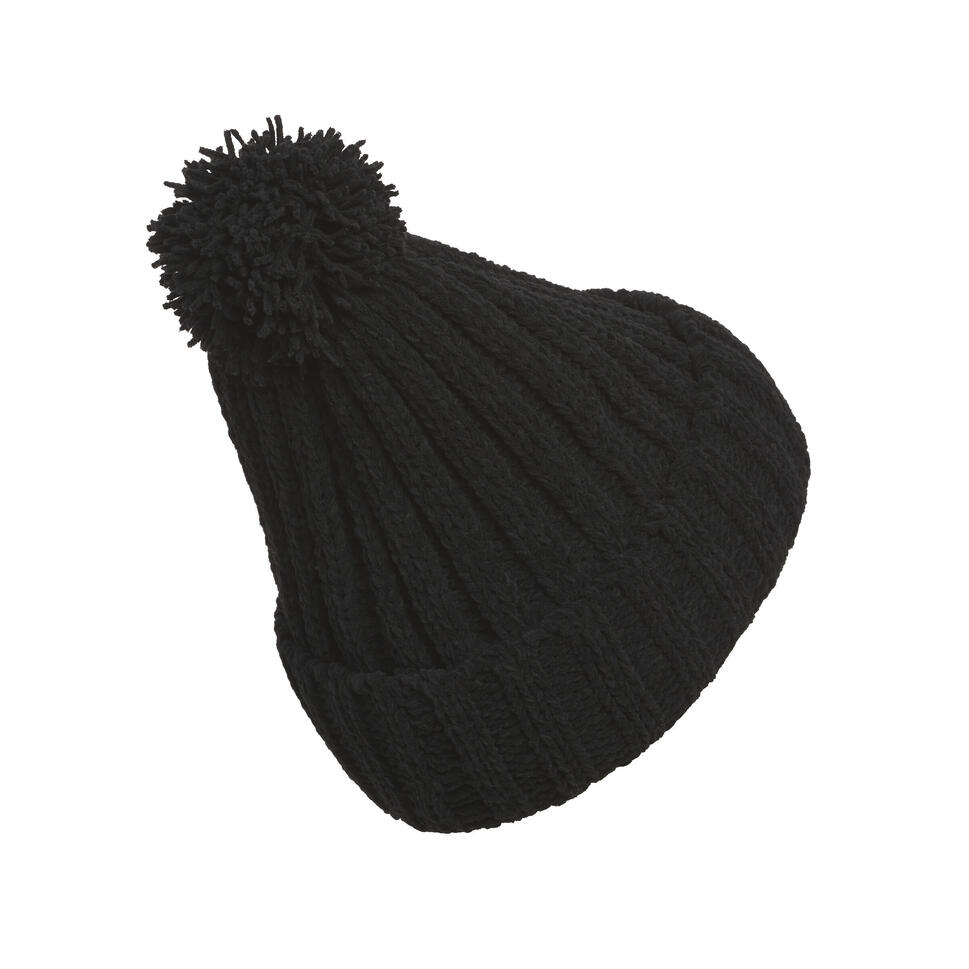 Czapka z pomponem, pleciona z chenille, damska adidas