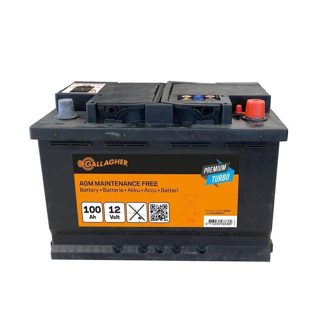 Gallagher - Batterie Gallagher Premium Turbo Agm - Batterie - Noir - Decathlon