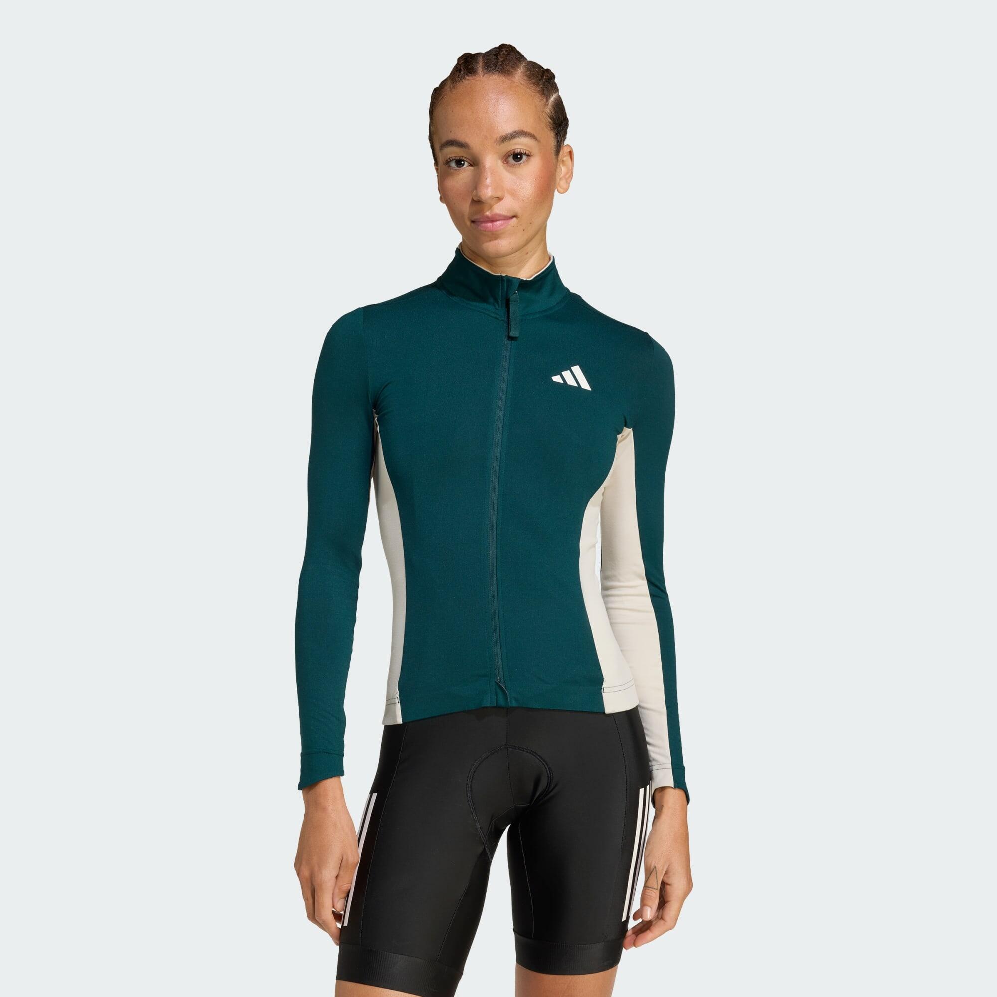 Camisola de ciclismo tempo de manga comprida com 3 riscas