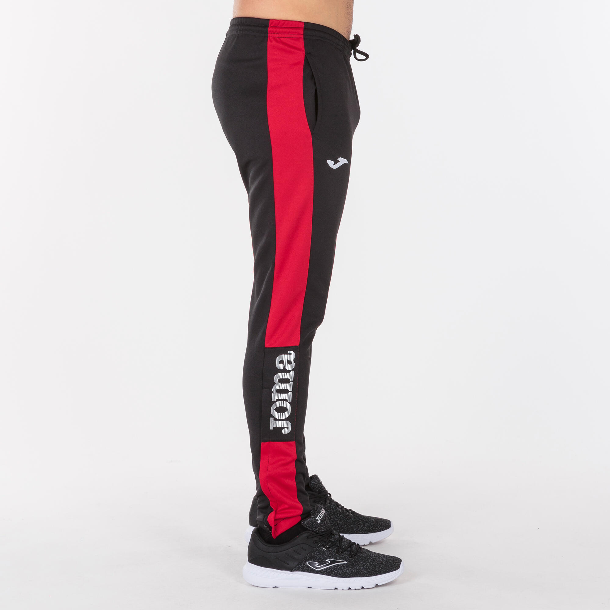 Joma Championship IV Lange Hose für Herren - Schwarz/Rot - Größe XXS 4/6