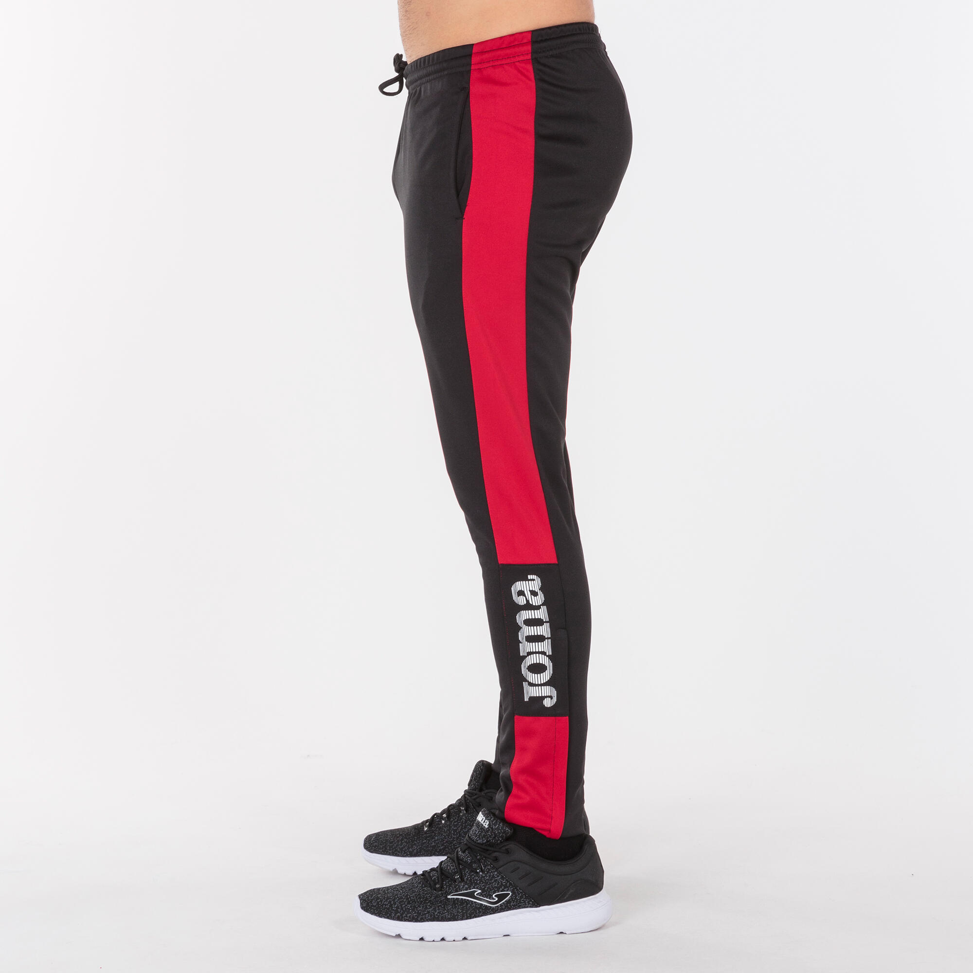 Joma Championship IV Lange Hose für Herren - Schwarz/Rot - Größe XXS 5/6