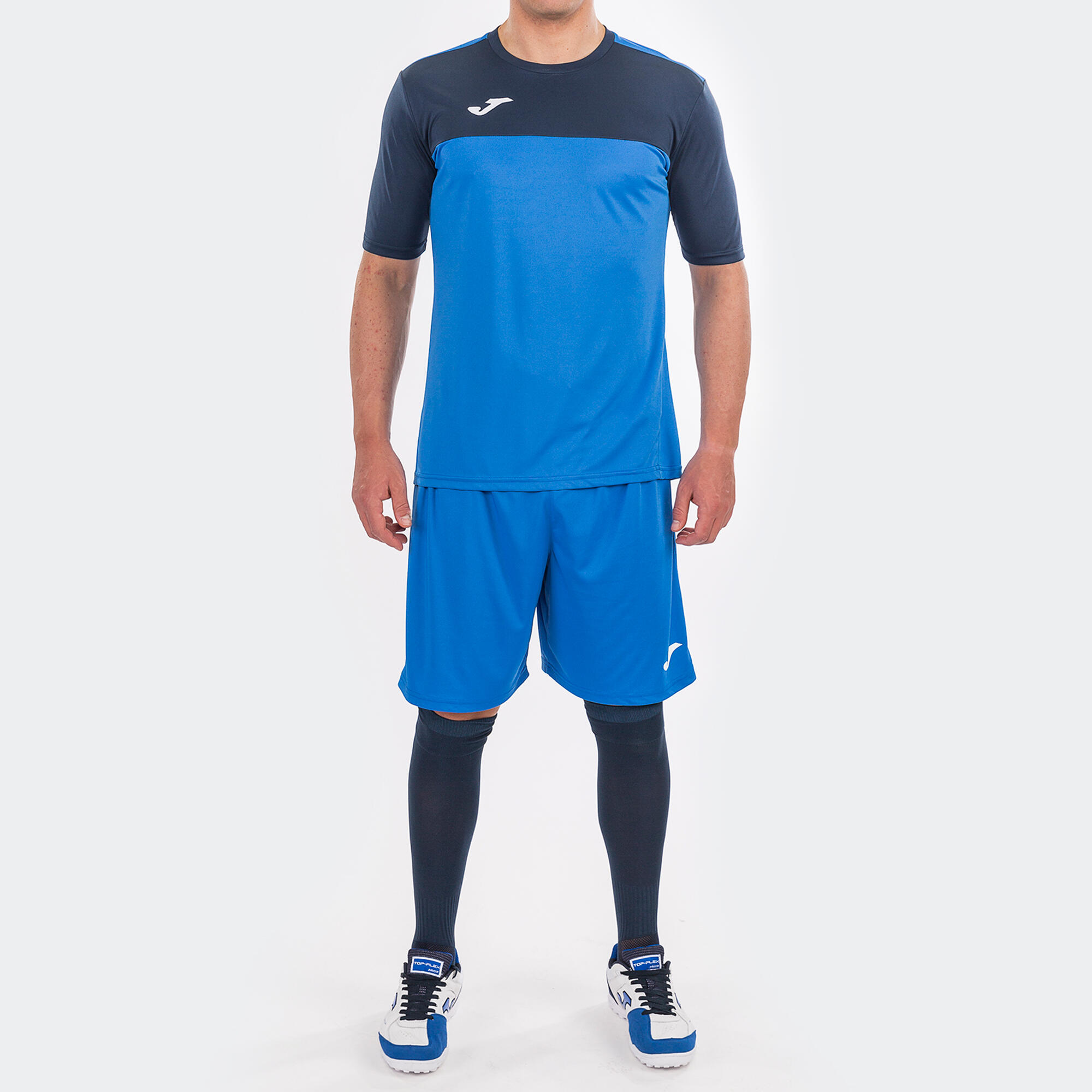 T-Shirt Manga Curta Futebol Criança Joma Winner Azul Royal 5/5