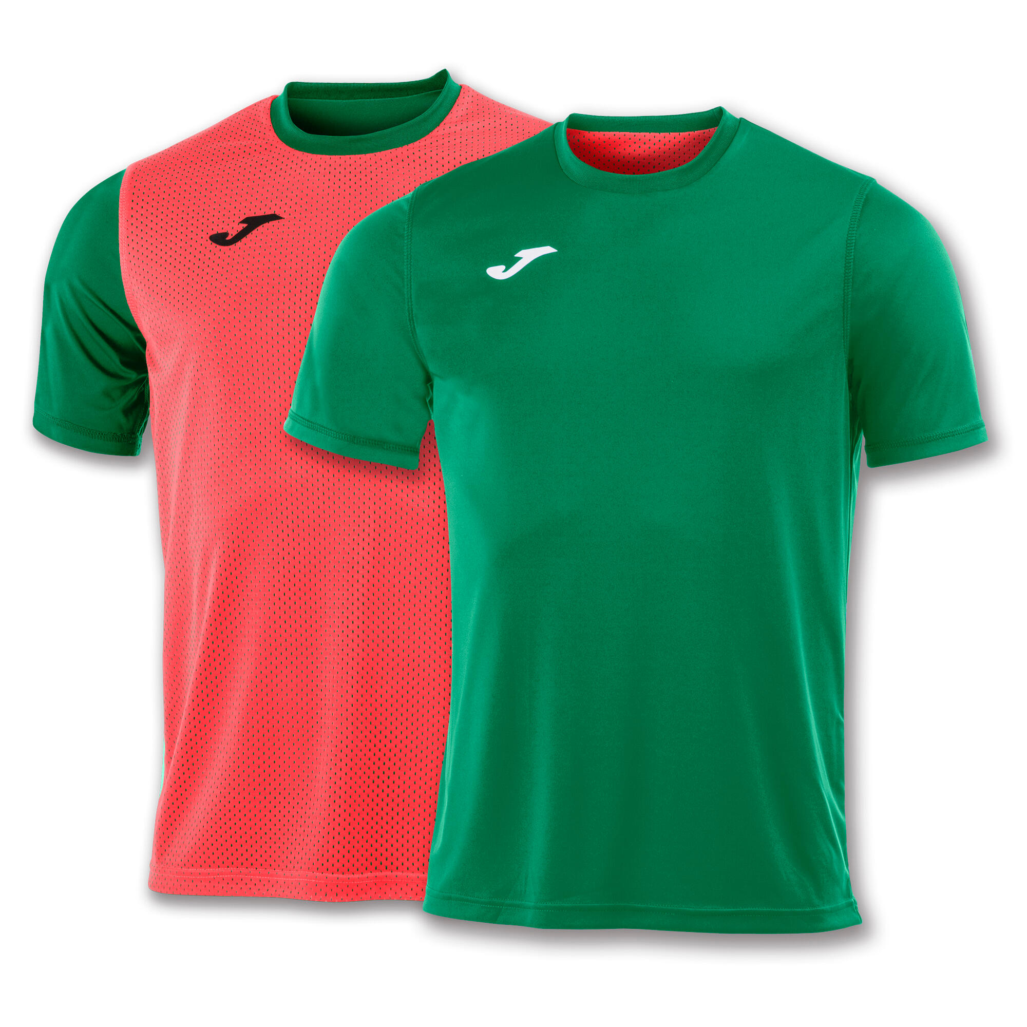 Joma - Maillot Manches Courtes Football Enfants Joma Combi Reversible Vert - T-shirt Manches Courtes - Orange|vert -  8 À 10 Ans - Decathlon