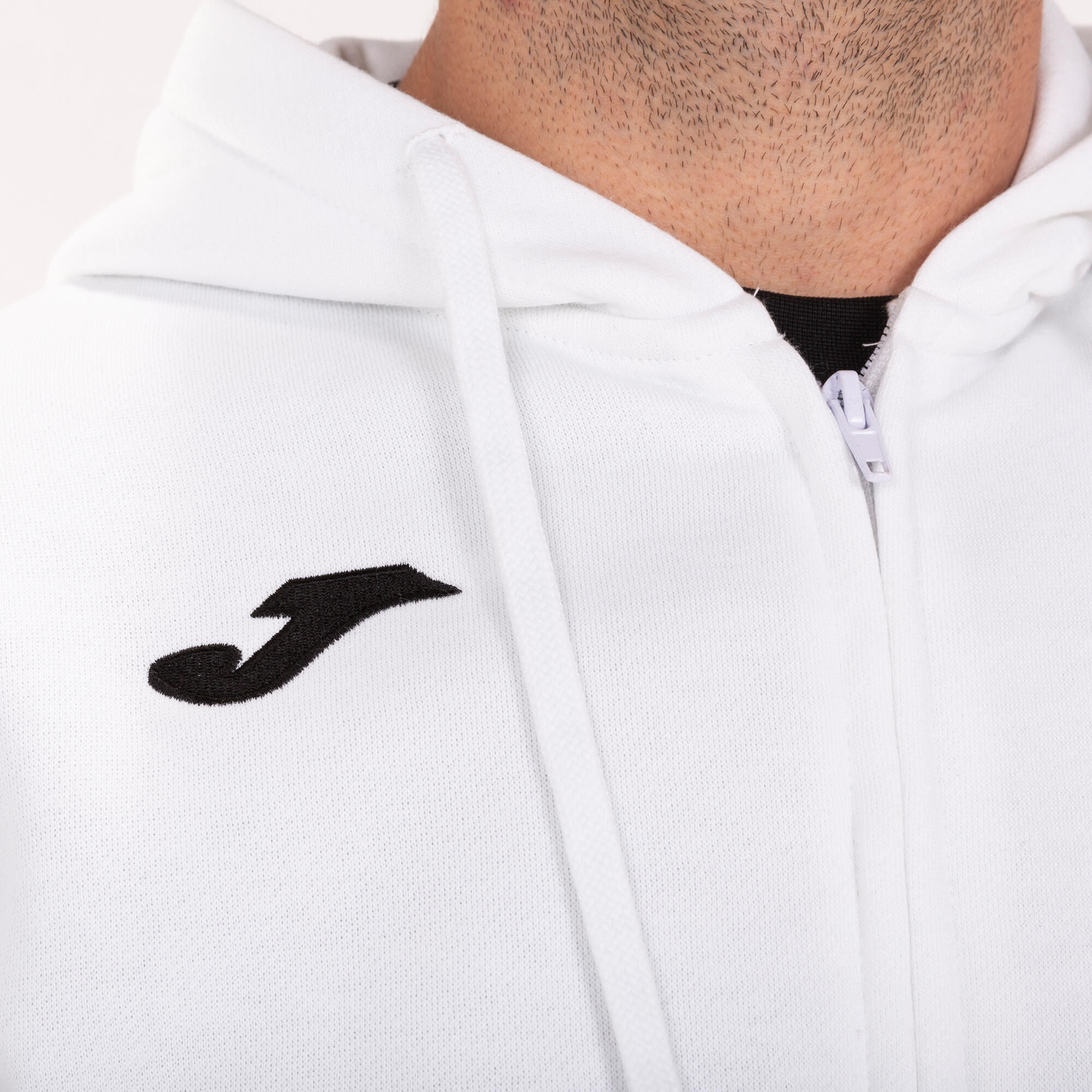 Veste À Capuche Football Enfants Joma Campus III Blanc 4/5