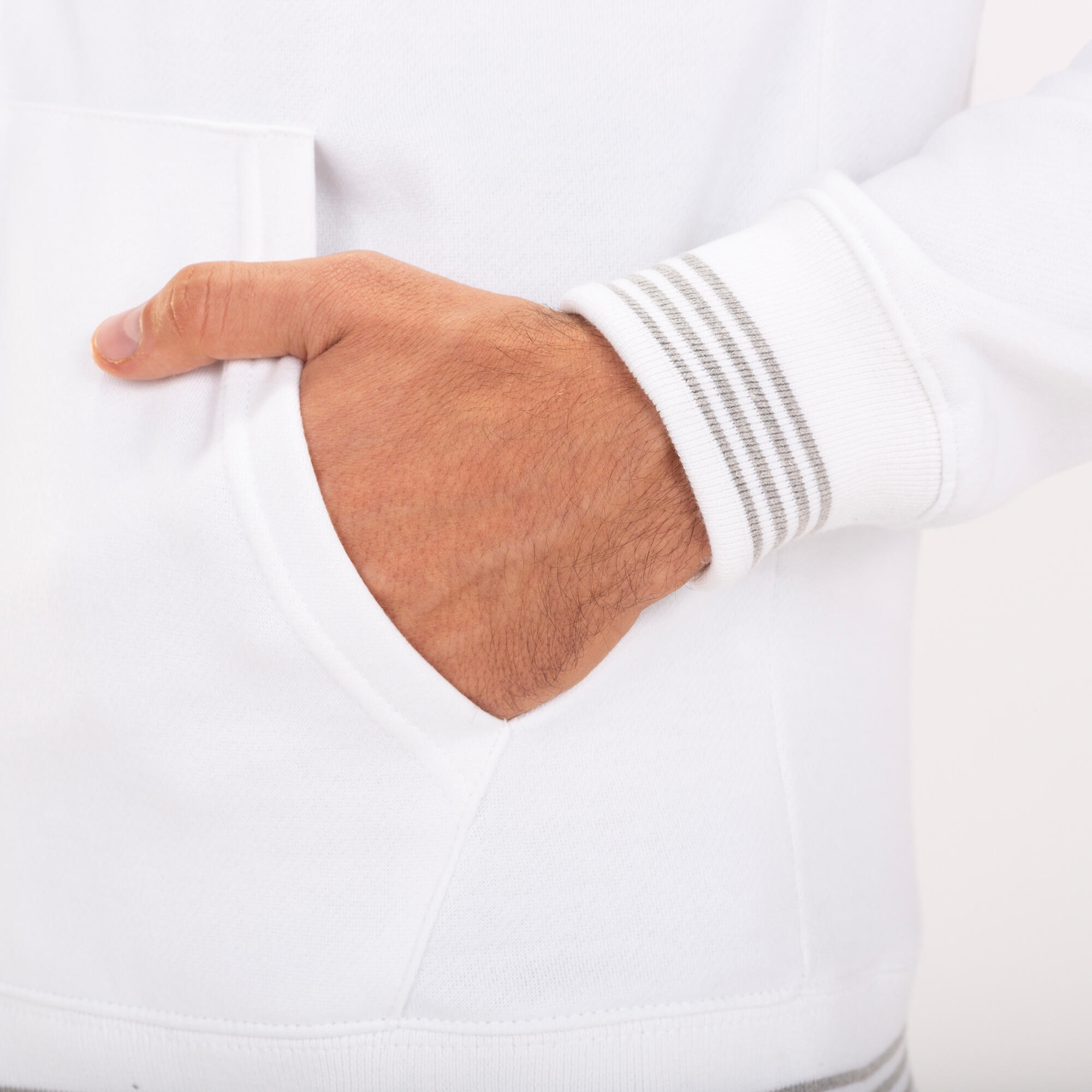 Veste À Capuche Football Enfants Joma Campus III Blanc 5/5