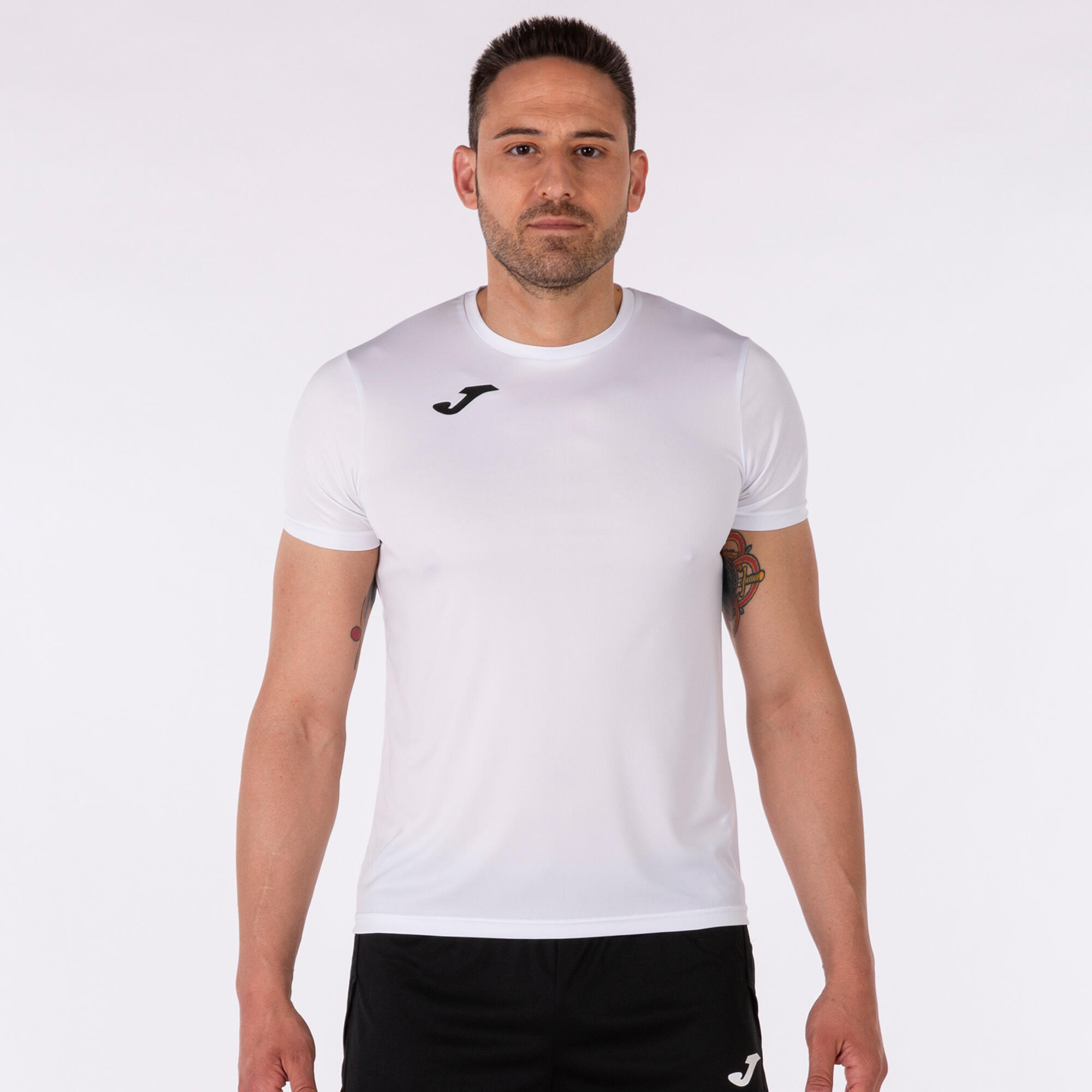 Maillot Manches Courtes Running Homme Joma Record II Blanc 2/5