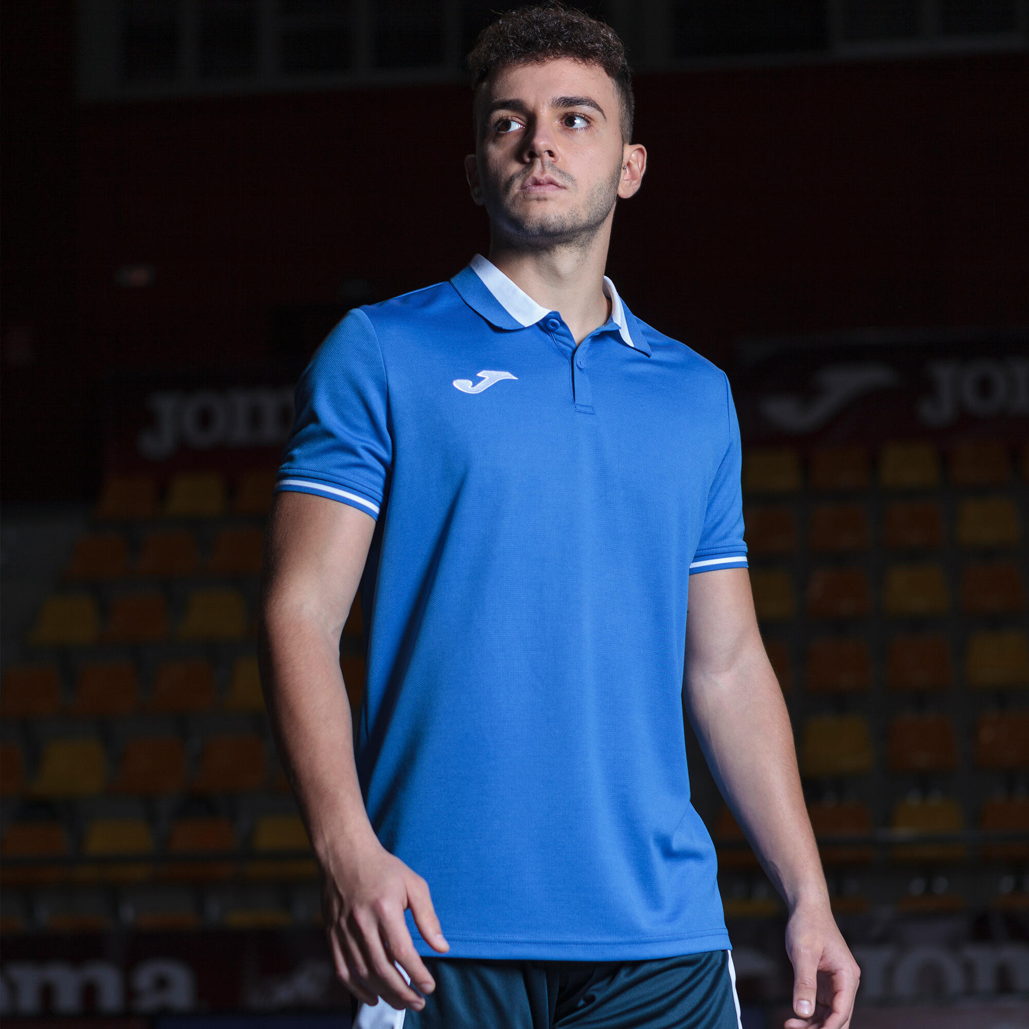 Polo Manches Courtes Football Homme Joma Championship VI Bleu Roi 5/5