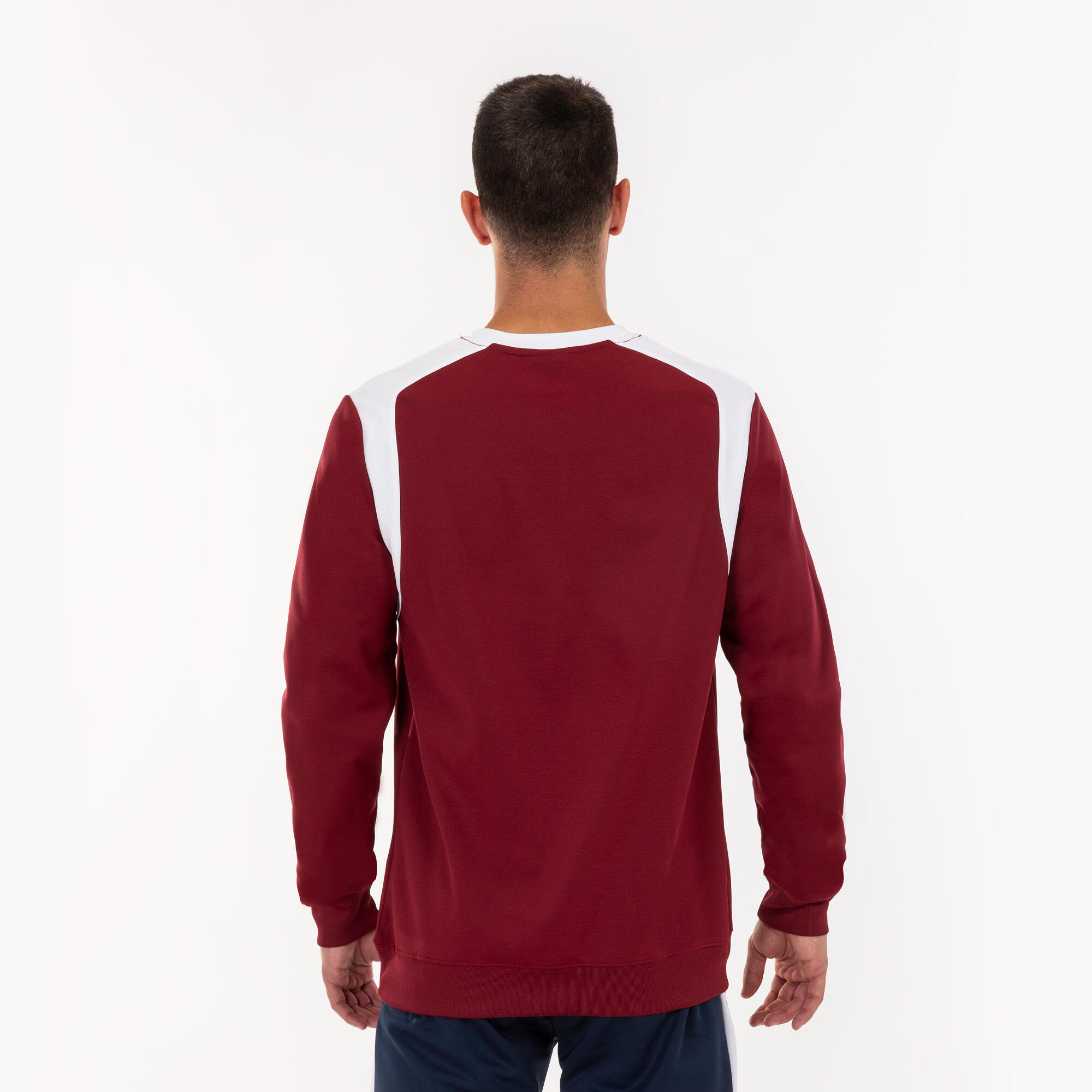 Felpa girocollo uomo ( fleece) joma bordeaux 3/5