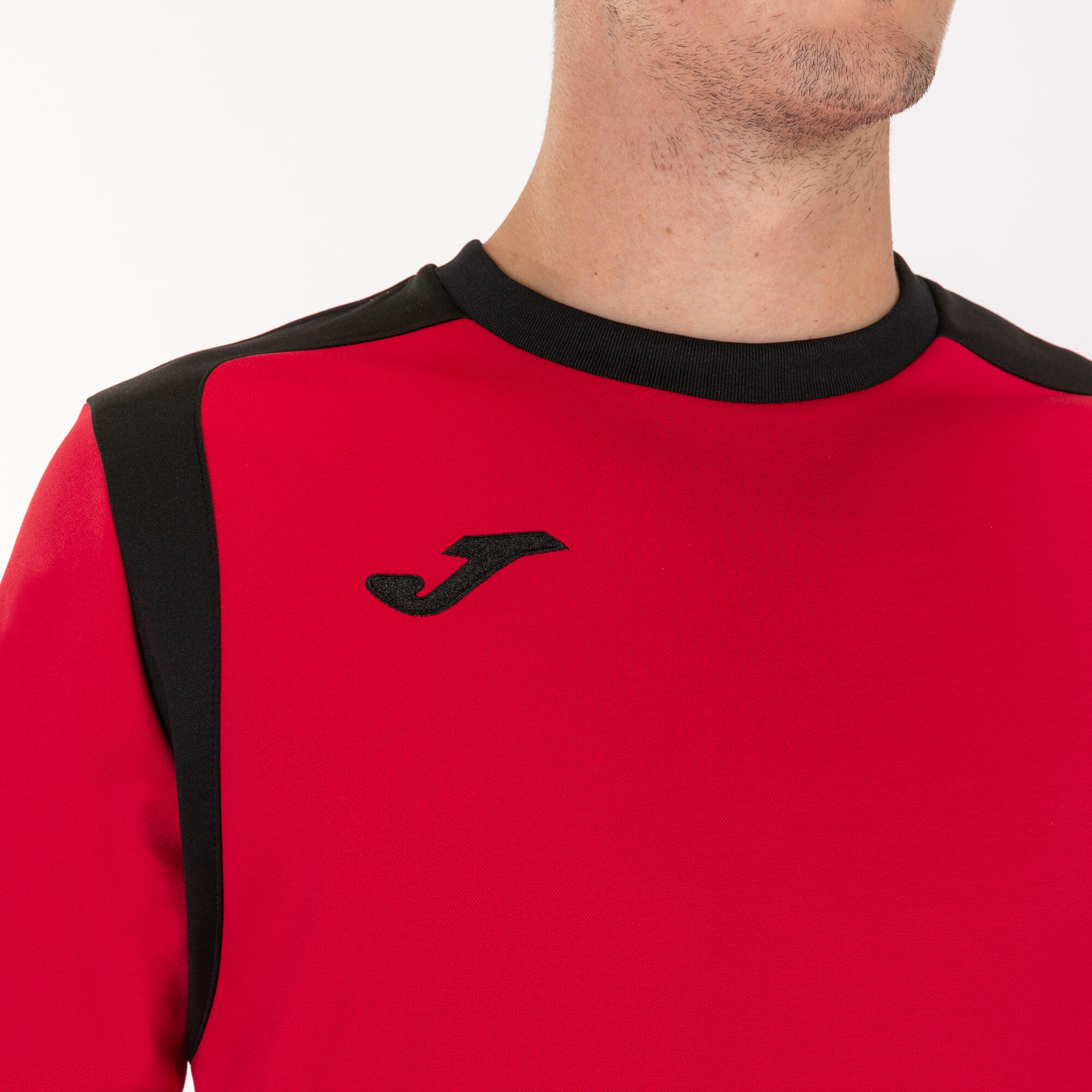 Joma Championship V Sweatshirt voor Heren - Rood en Zwart 4/5