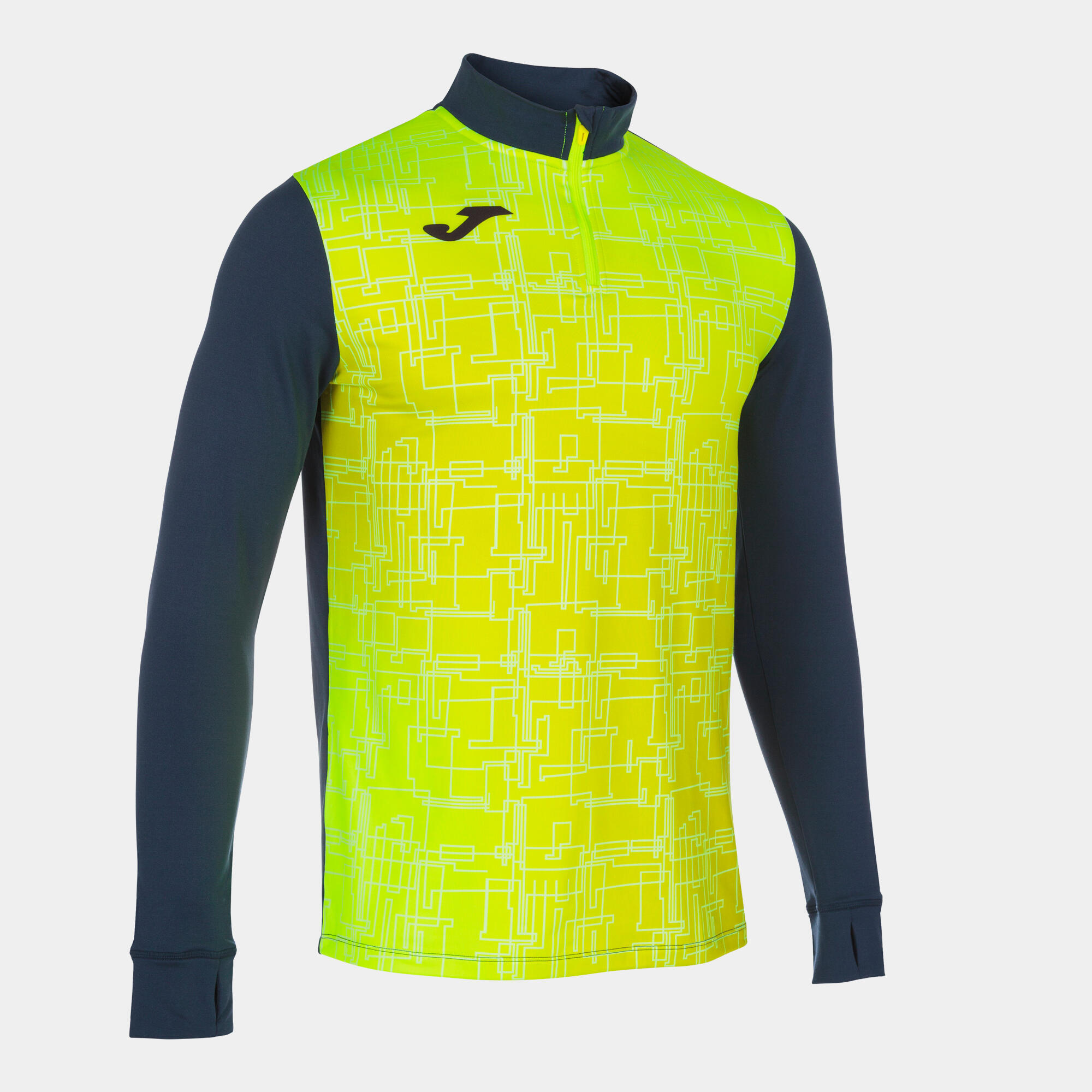 azul marino oscuro / amarillo neón fluorescente / amarillo