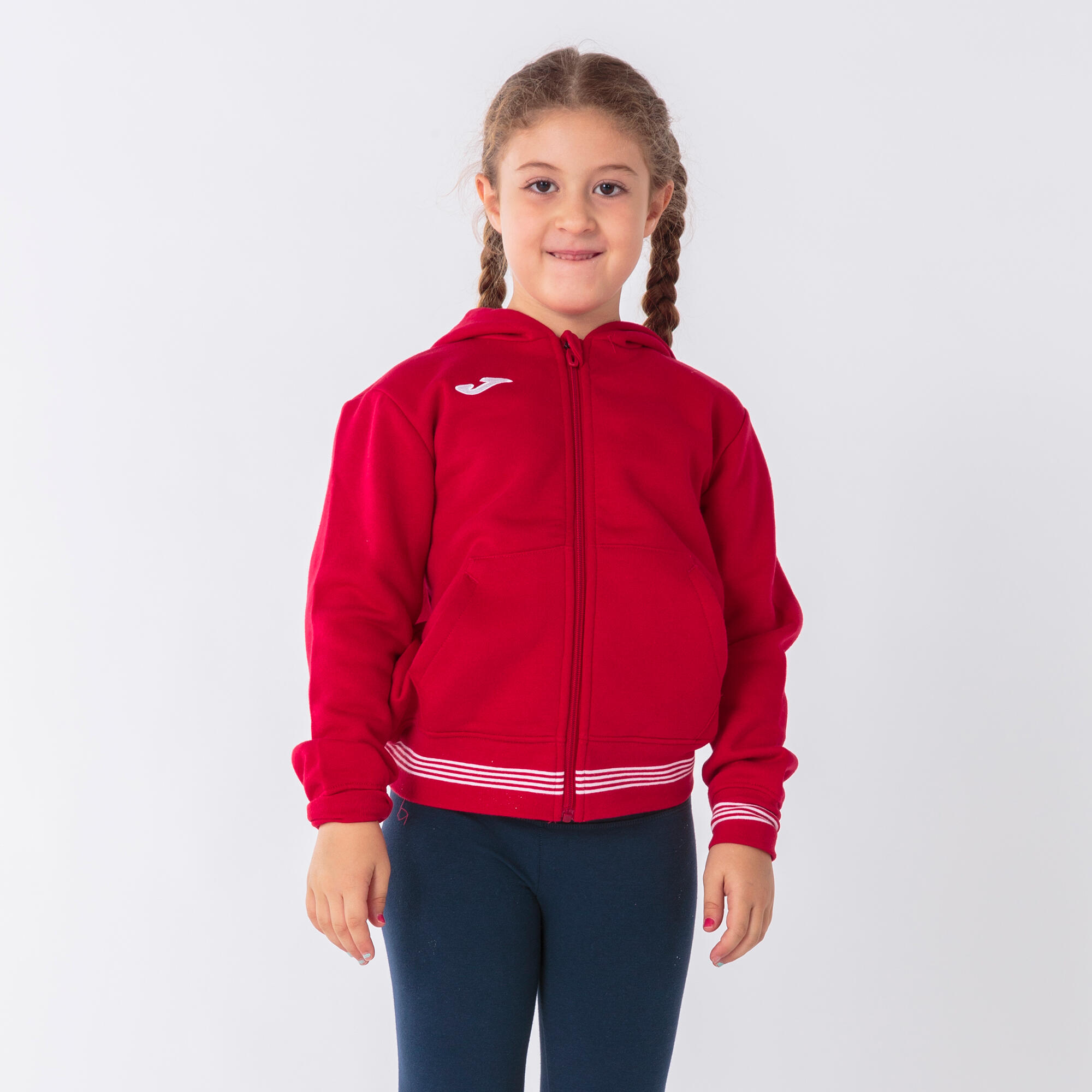 Veste À Capuche Football Enfants Joma Campus III Rouge 2/5