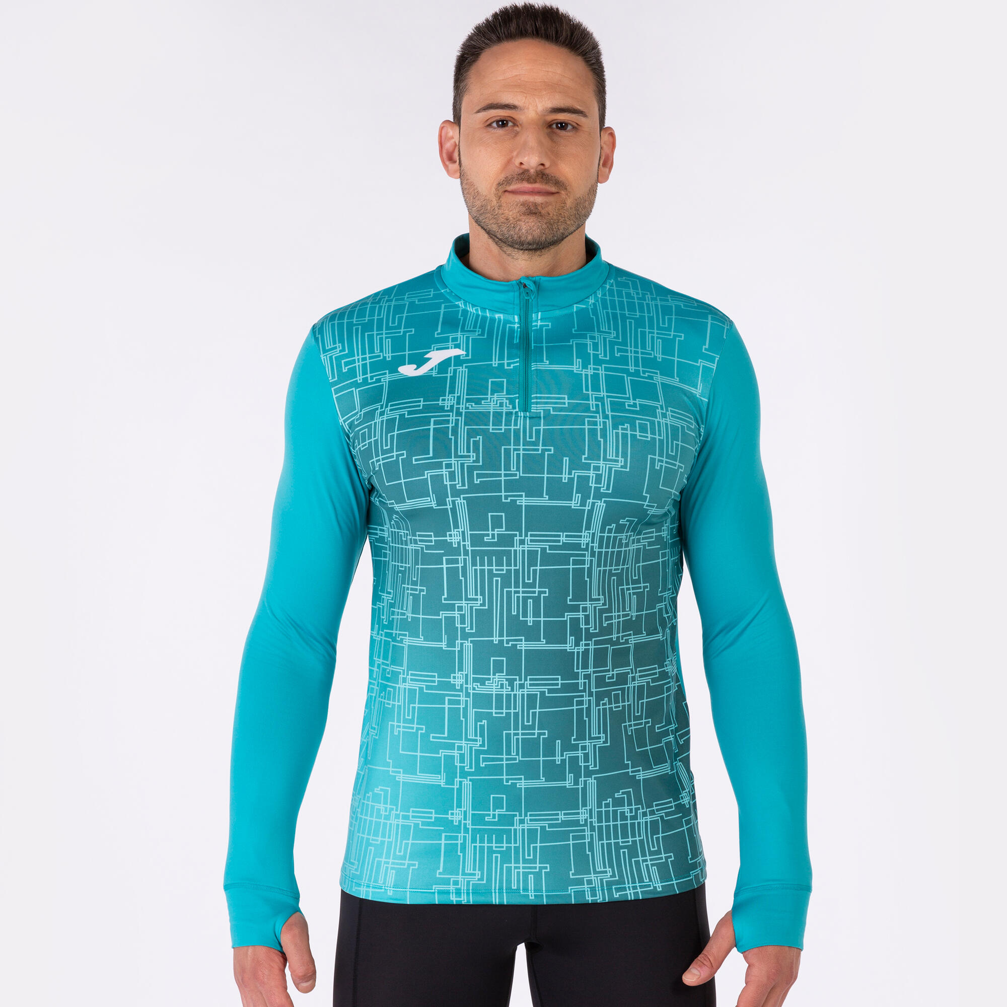 Sudadera Running Niños Joma Elite VIII Turquesa 2/5