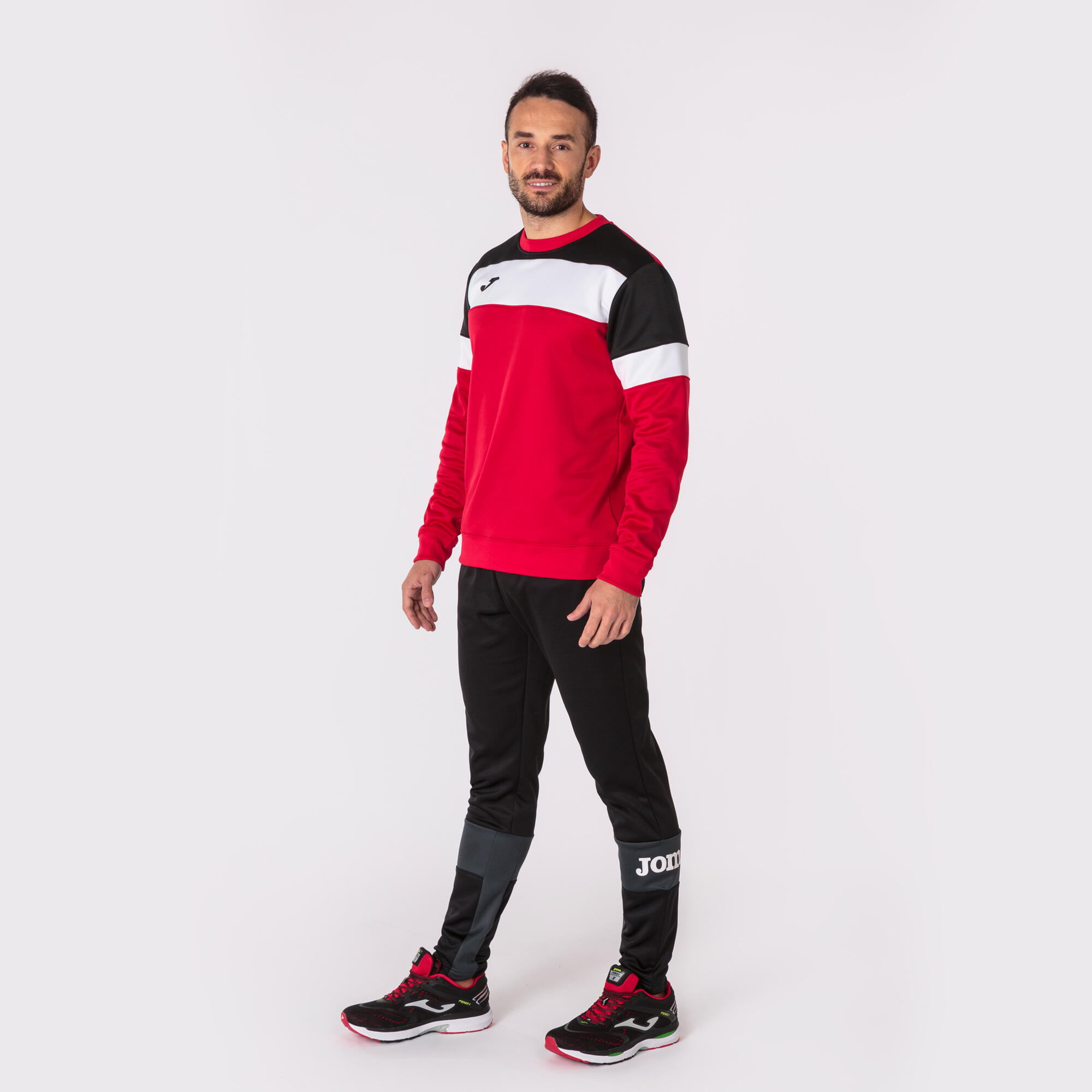 Sweat-Shirt Football Homme Joma Crew IV Rouge 4/5