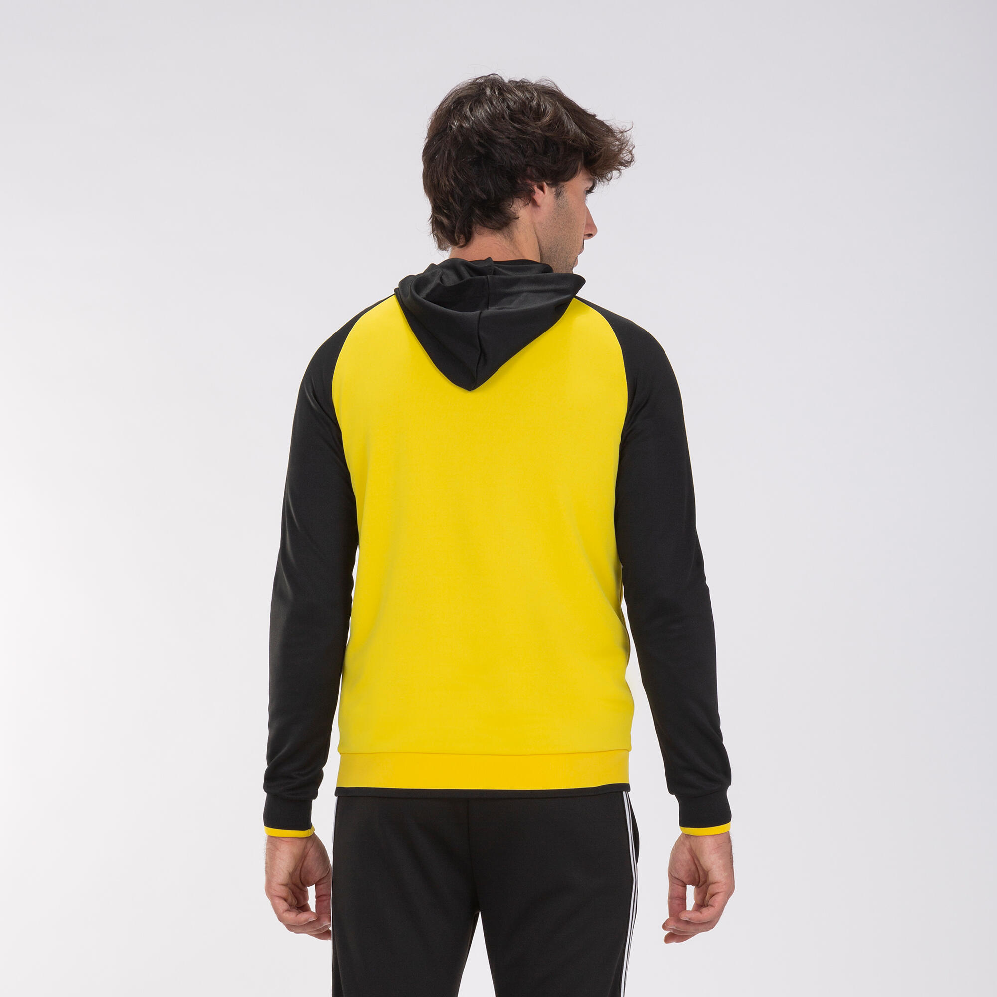 Chaqueta Con Capucha Fútbol Hombre Joma Supernova II Amarillo 3/5