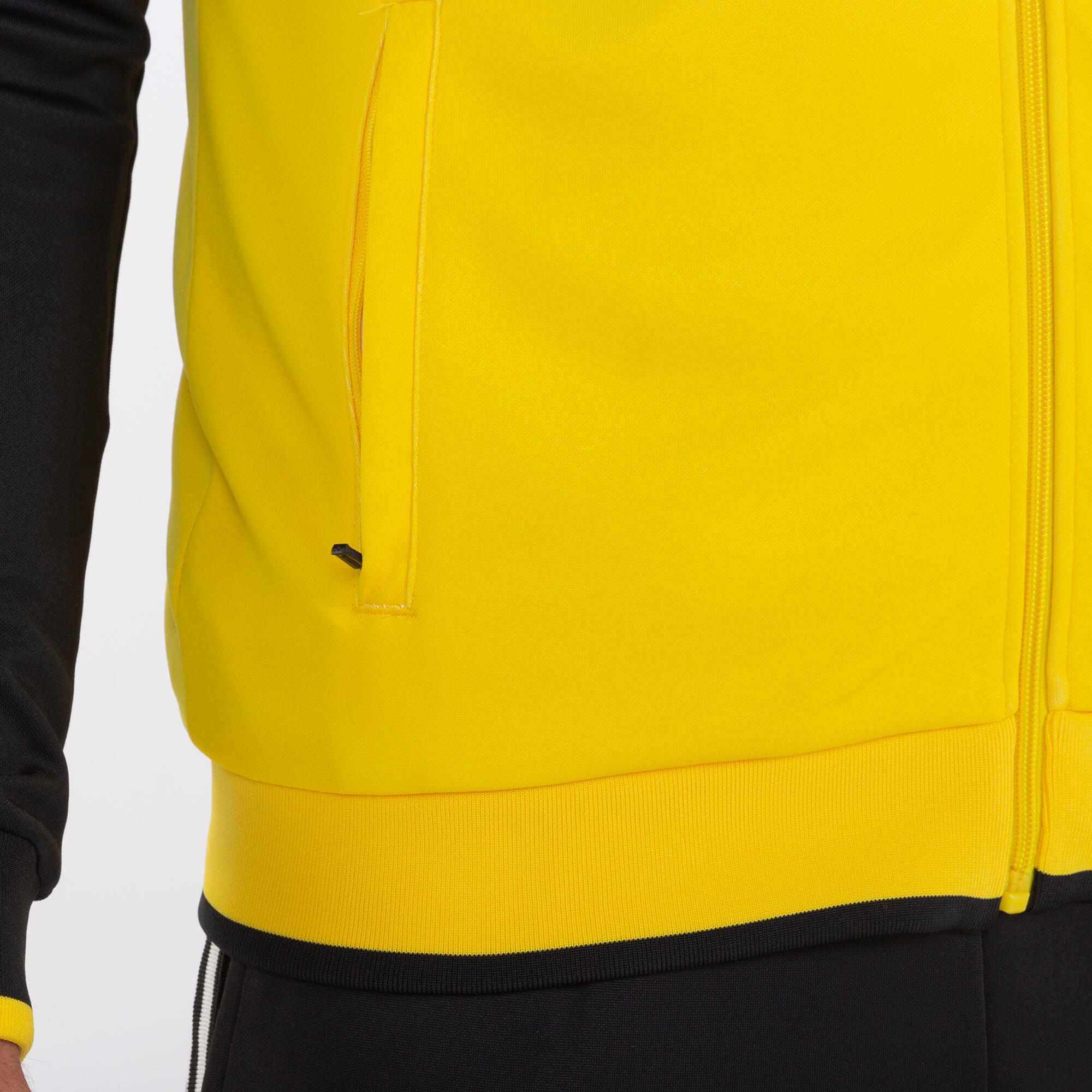 Chaqueta Con Capucha Fútbol Hombre Joma Supernova II Amarillo 5/5