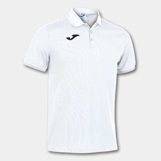 Polo Manches Courtes Football Enfants Joma Campus III Blanc