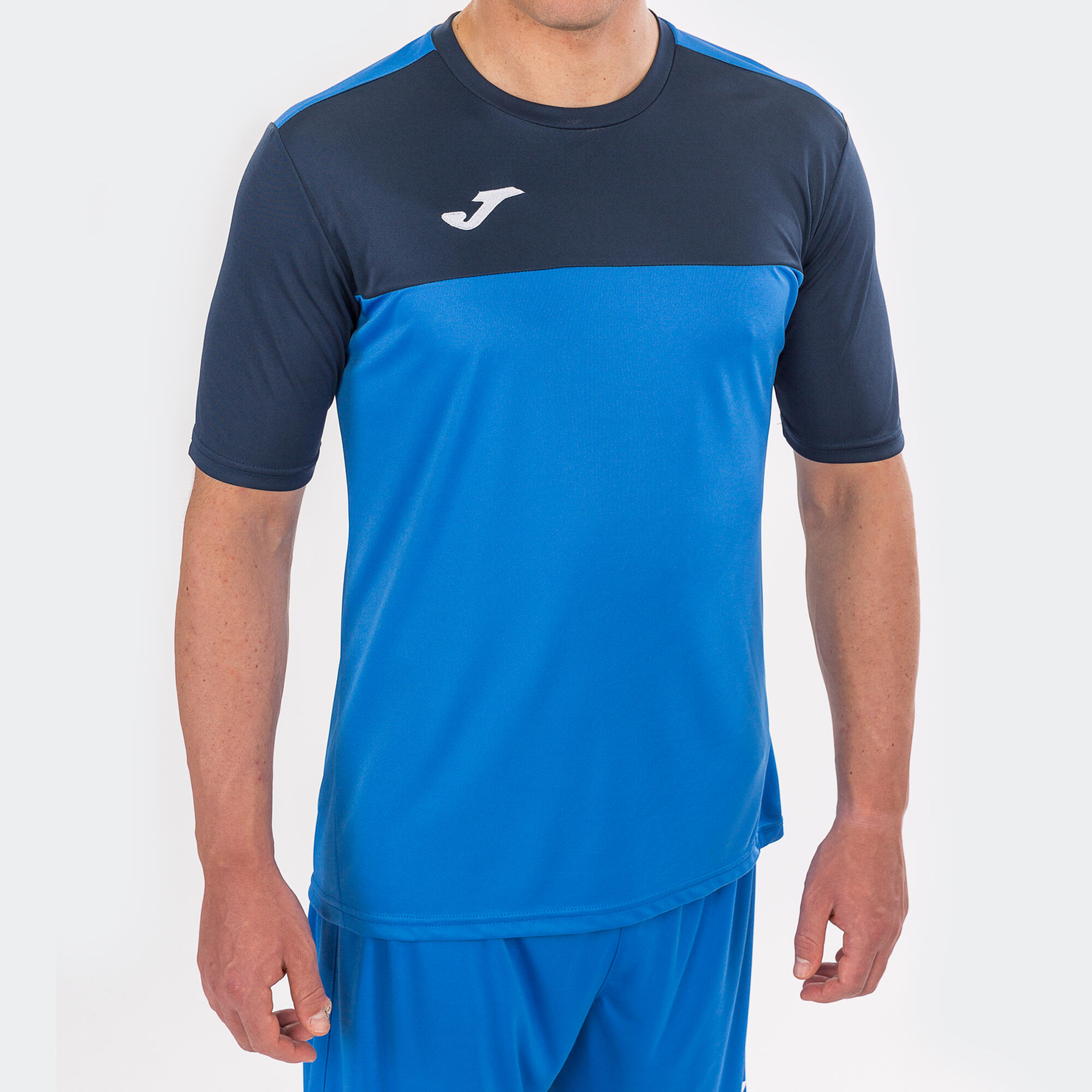 T-Shirt Manga Curta Futebol Criança Joma Winner Azul Royal 2/5