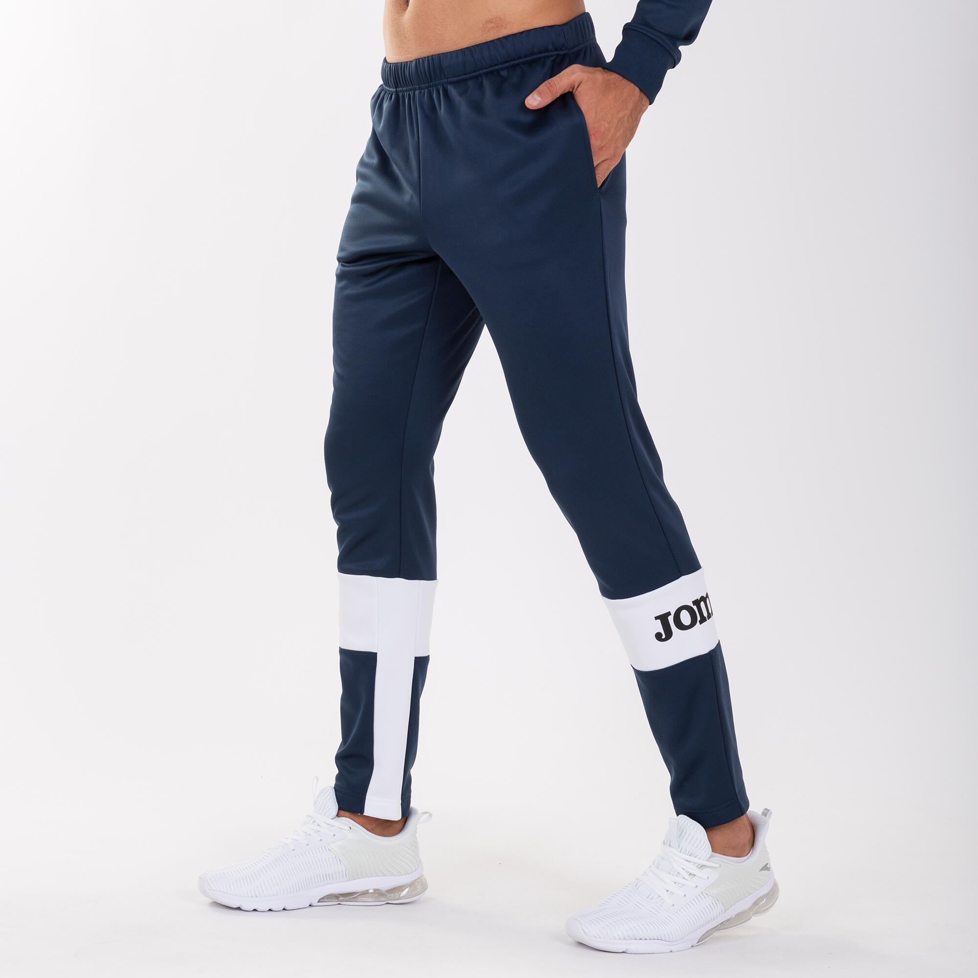Calça Comprida Futebol Criança Joma Freedom Azul Marinho 3/5