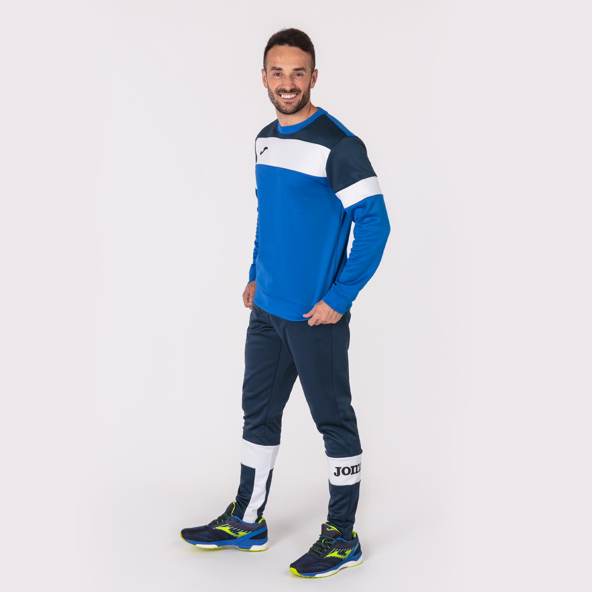 Sweat-Shirt Football Homme Joma Crew IV Bleu Roi 4/5