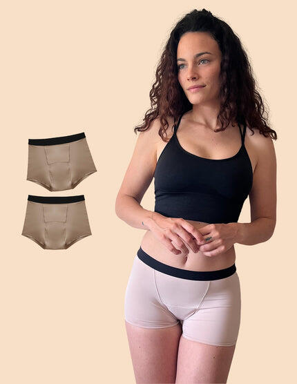 ANAISSA Pack-2 pantaloncini mestruali con assorbimento abbondante Marie