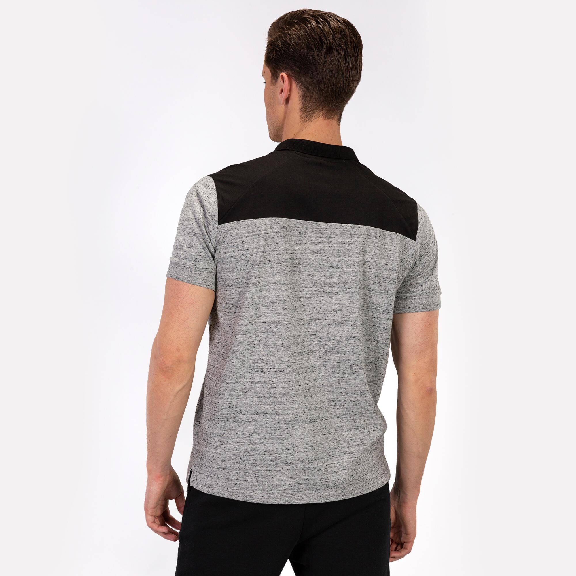 Polo Manches Courtes Enfants Joma Winner II Gris Melange 3/5