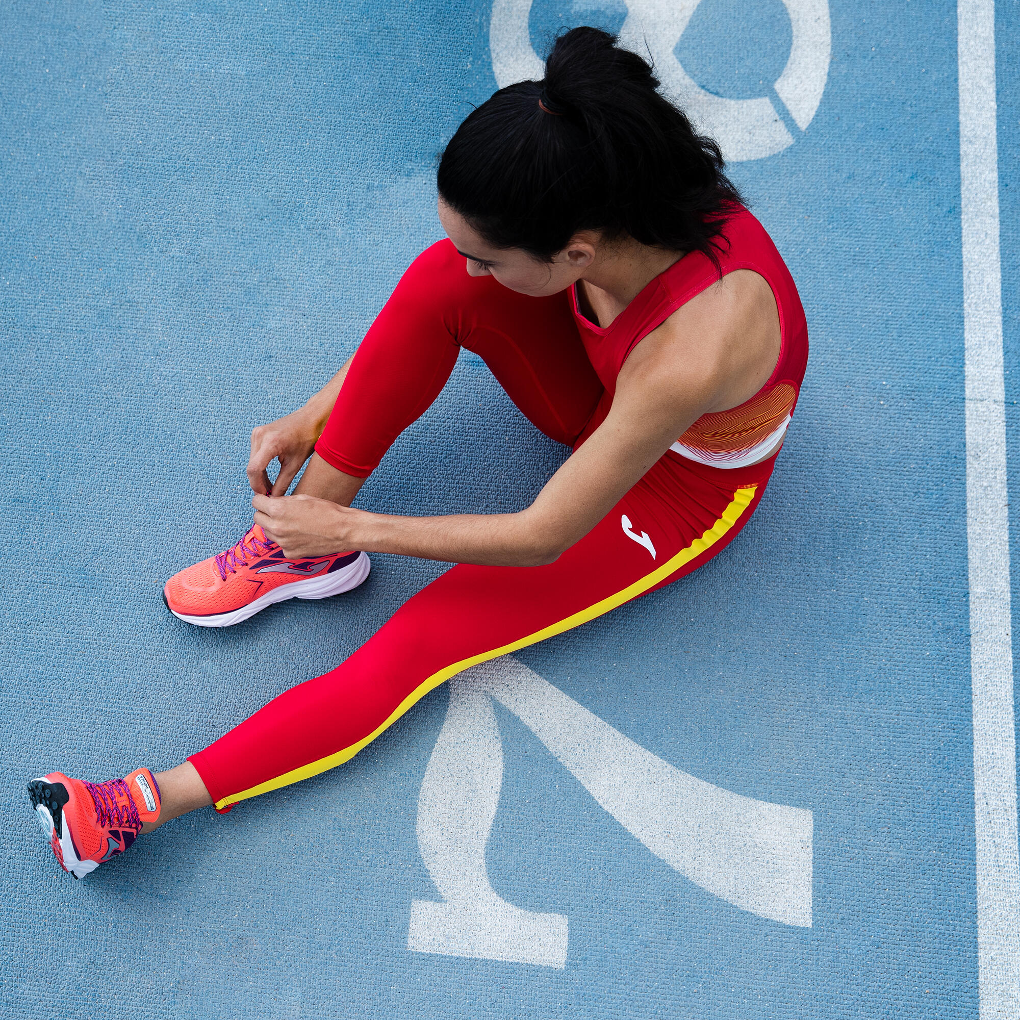 Legging Long Running Adulte Joma Elite VII Rouge 2/5