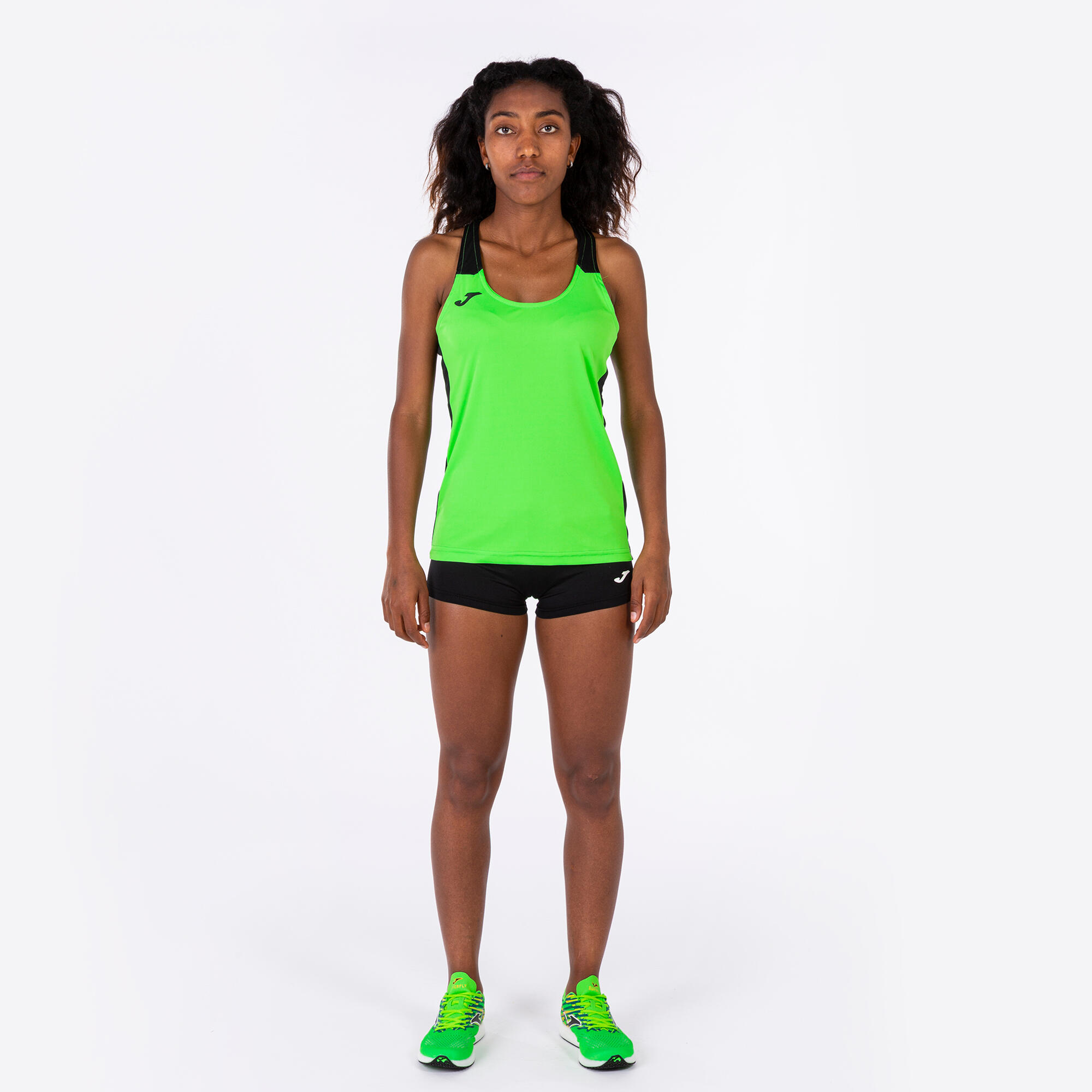 Camiseta Tirantes Running Niños Joma Record II Verde Flúor 4/5