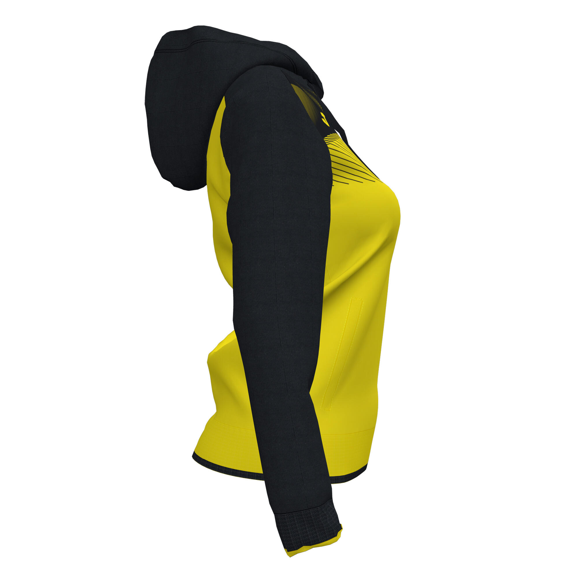 Casaco Com Capuz Futebol Mulher Joma Supernova II Amarelo 4/4