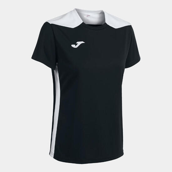 Maillot Manches Courtes Football Femme Joma Championship VI Noir