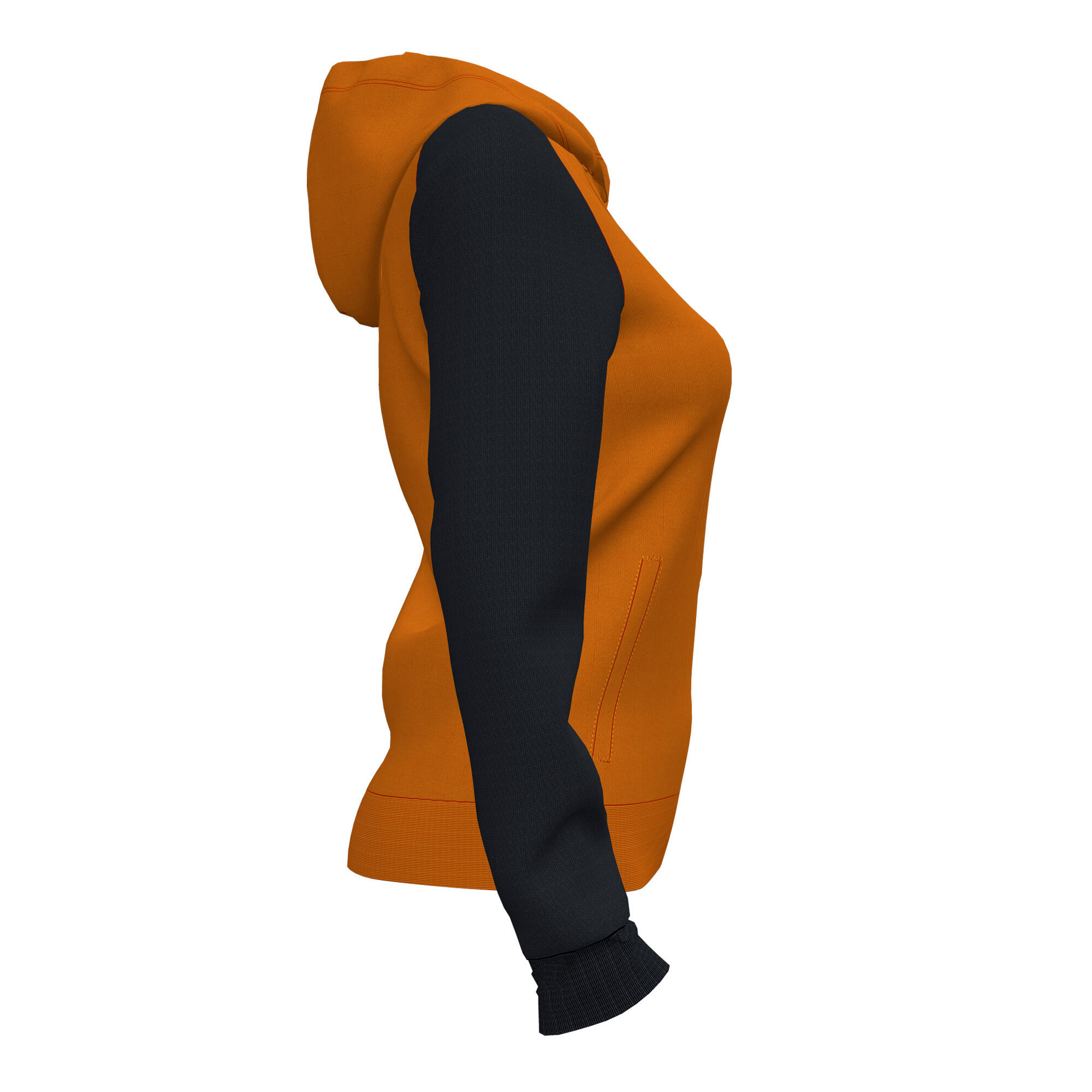 Chaqueta Con Capucha Fútbol Mujer Joma Academy IV Naranja 4/4