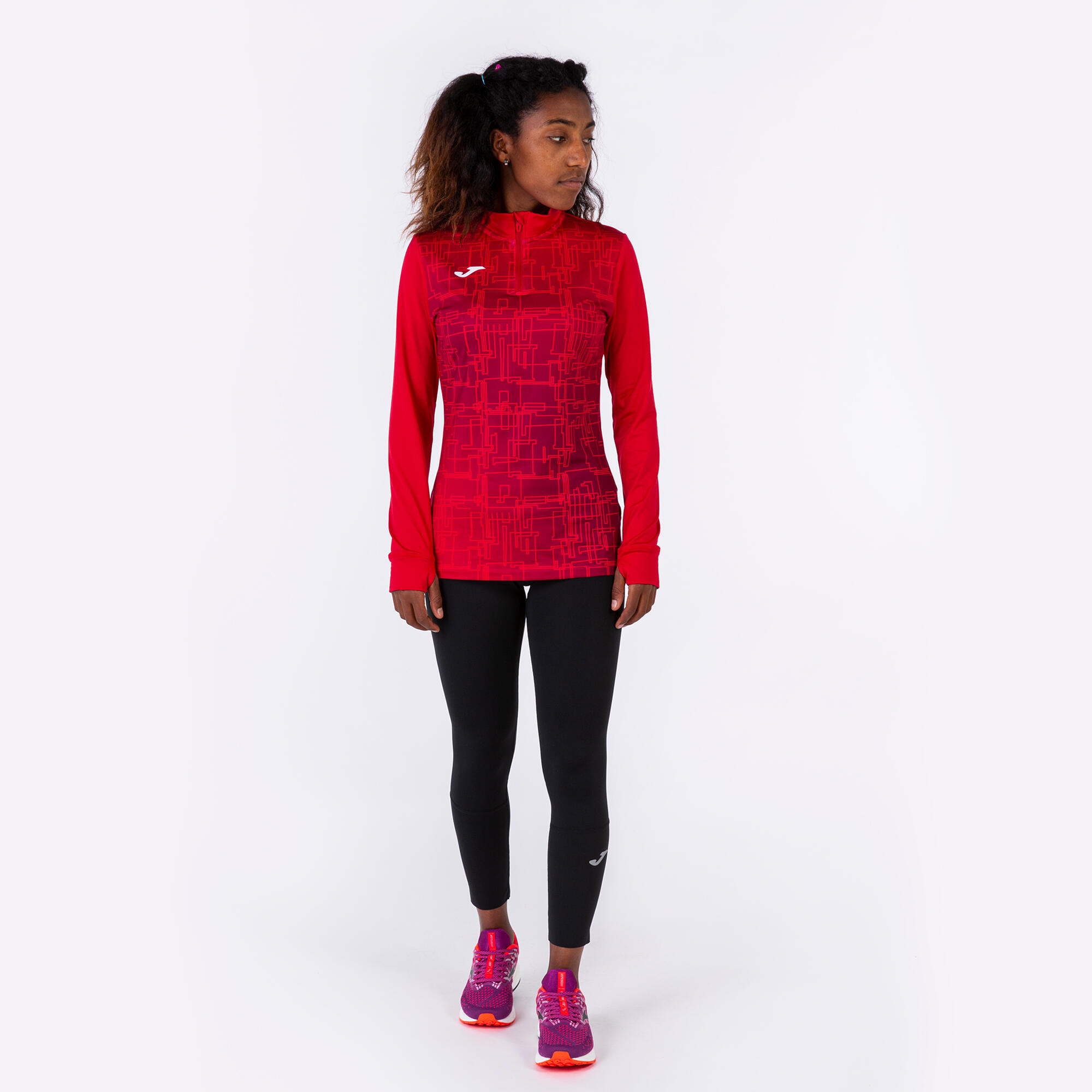 Sweat-Shirt Running Femme Joma Elite VIII Rouge 4/5