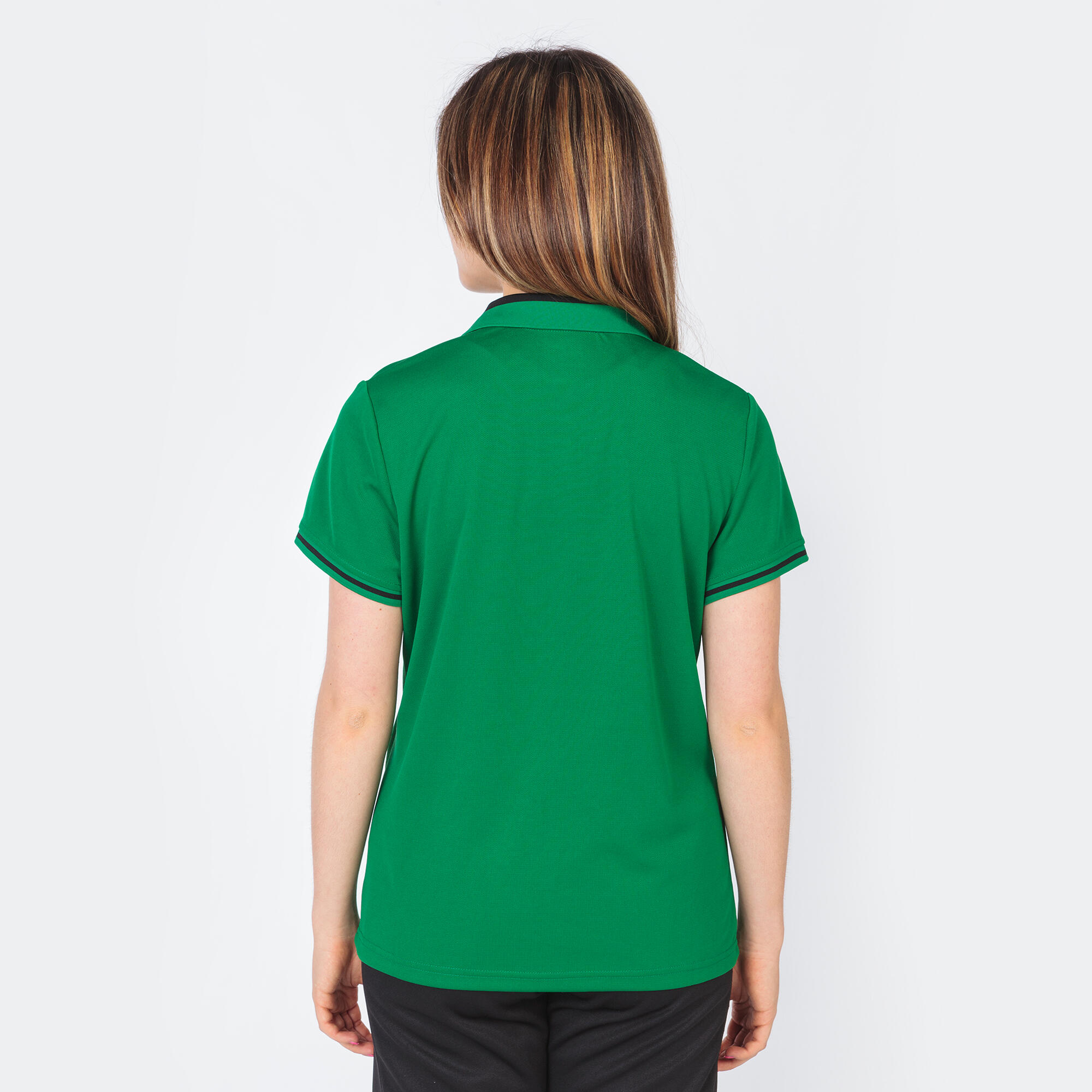 Polo Manches Courtes Football Femme Joma Championship VI Vert 3/5