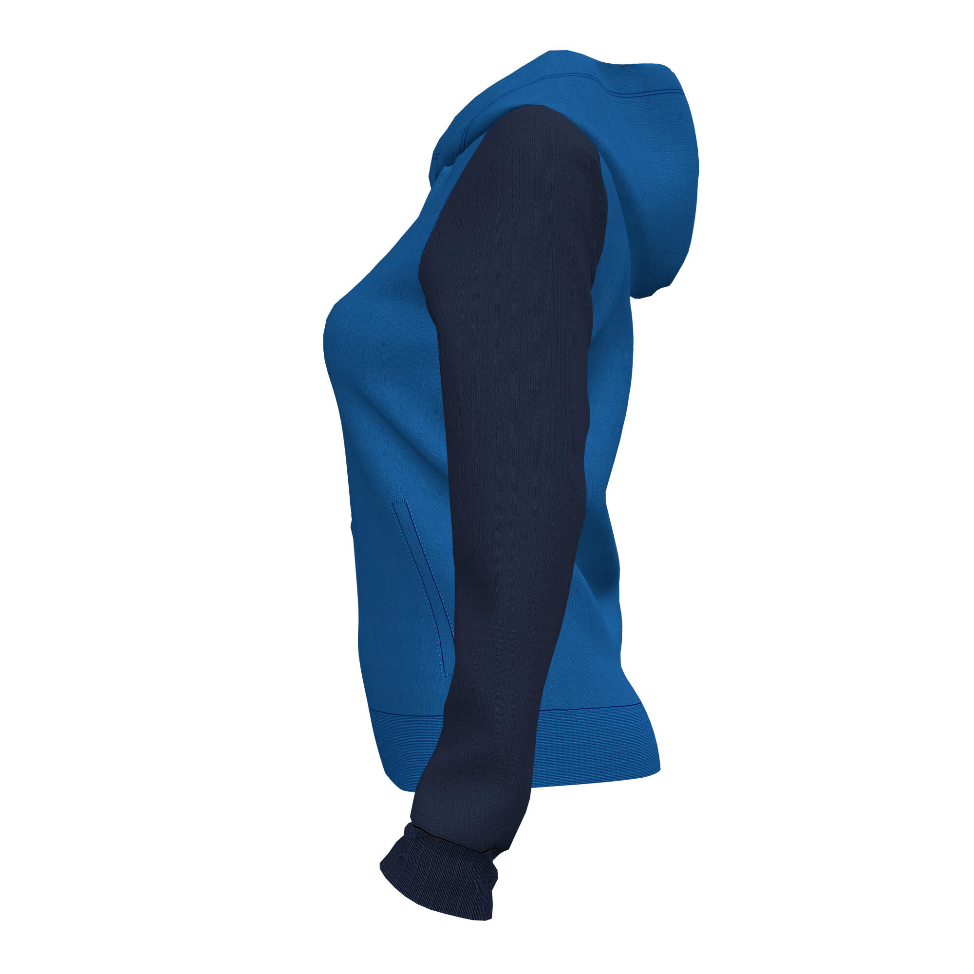 Veste À Capuche Football Femme Joma Academy IV Bleu Roi 3/4