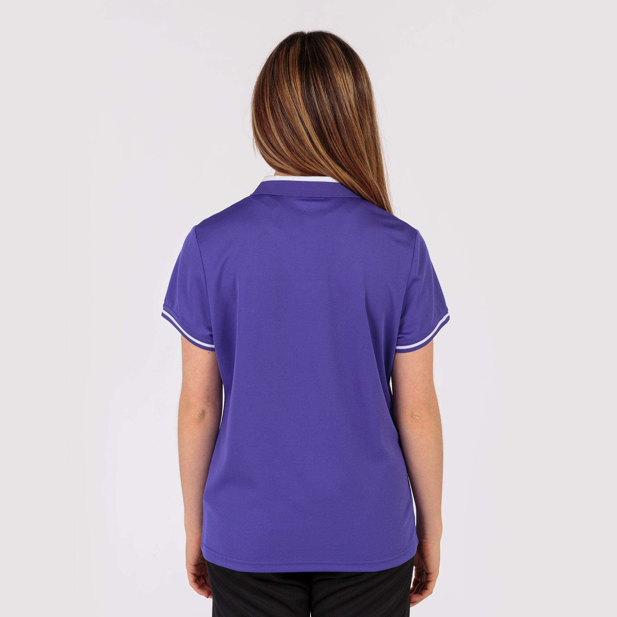 Polo Manches Courtes Football Femme Joma Championship VI Violet 3/5
