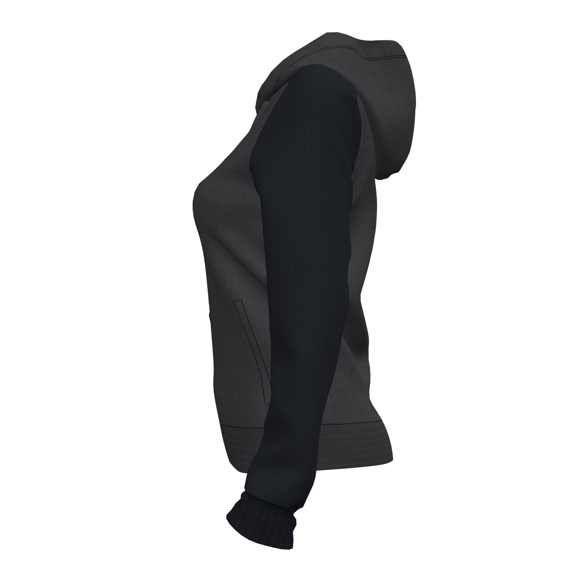 Veste À Capuche Football Femme Joma Academy IV Anthracite 3/4
