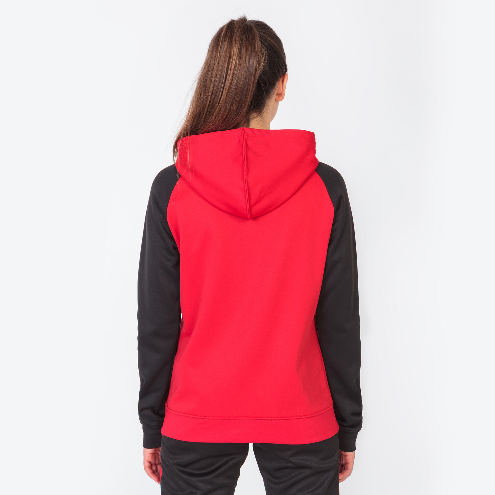 Chaqueta Con Capucha Fútbol Mujer Joma Academy IV Rojo 3/5