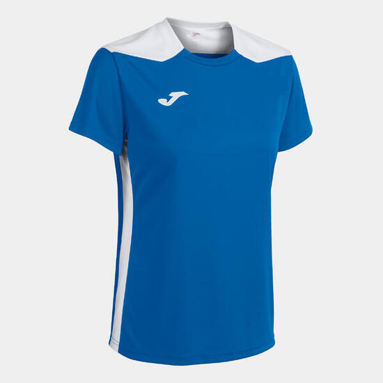 Maillot Manches Courtes Football Femme Joma Championship VI Bleu Roi